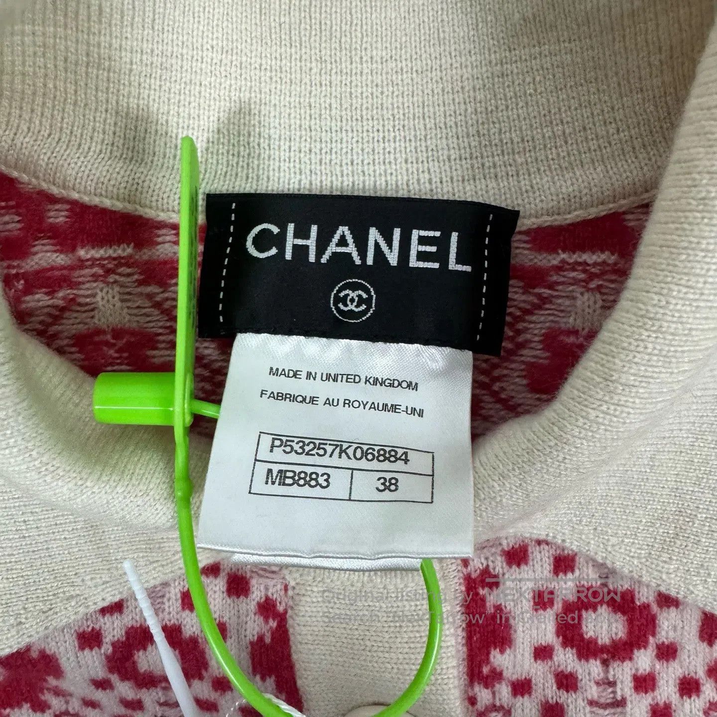 Chanel Chanel Elegant red patterned knitted dress| Size M / US 6-8 / IT 42-44 - 4 Thumbnail