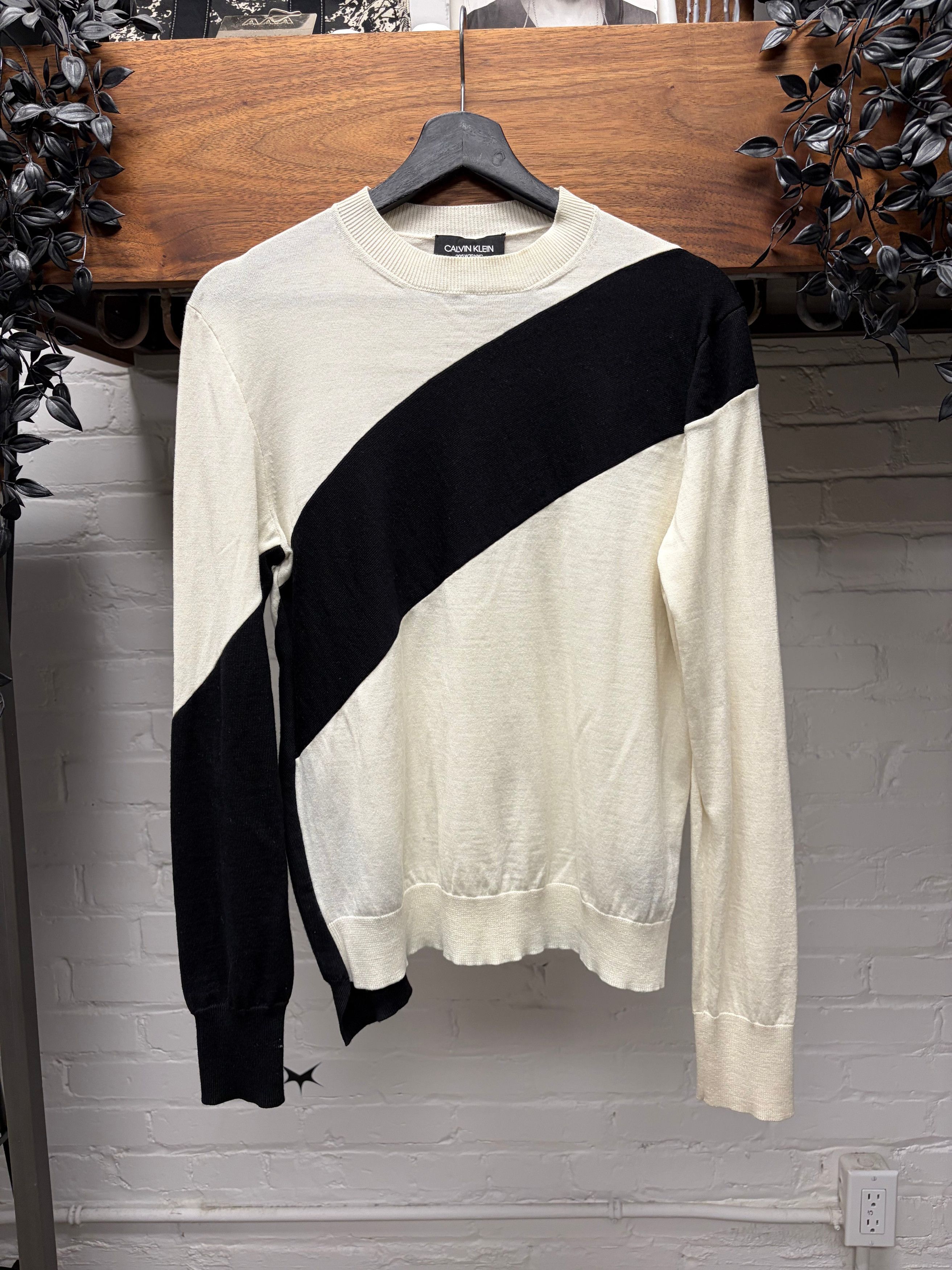 Calvin Klein CK205W39NYC by Raf Simons Striped Wool Sweater Size US S / EU 44-46 / 1 - 1 Thumbnail
