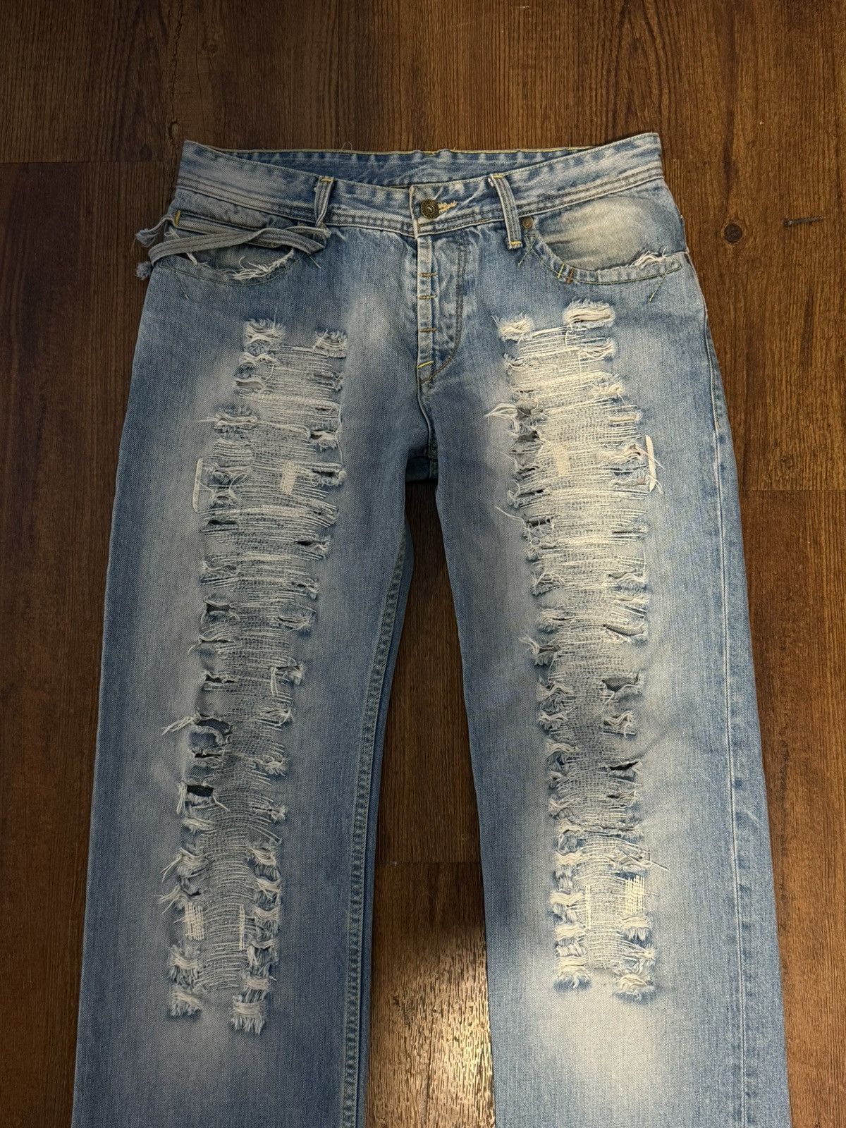 Dolce & Gabbana Archive 2000’s Dolce & Gabbana Distressed & Repaired Denim Size US 32 / EU 48 - 2 Thumbnail