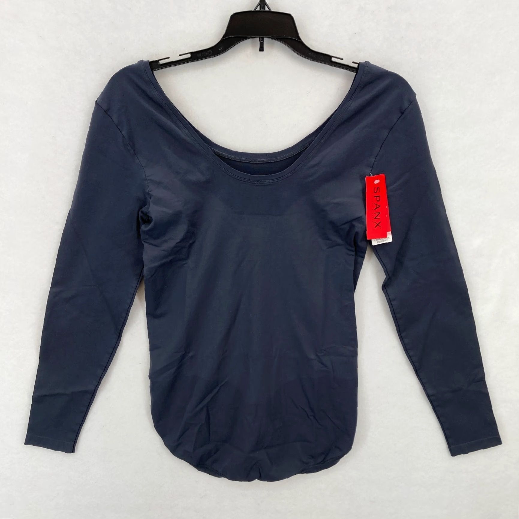 Spanx Spanx Bodysuit Women XL Steel Long Sleeve Slimming Smoothing Scoop Neck T-Shirt Size XL / US 12-14 / IT 48-50 - 6 Thumbnail