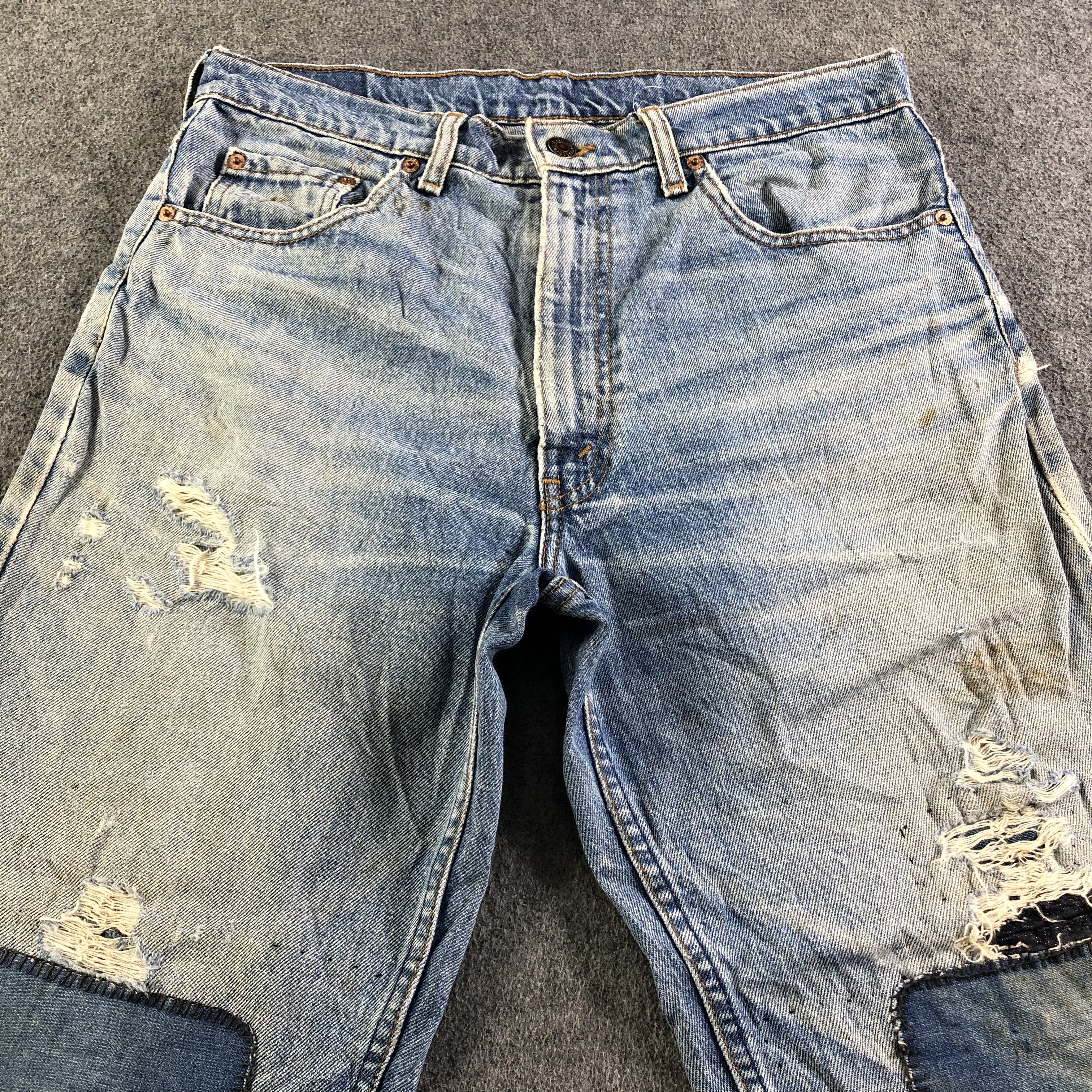 Levi's 90s Vintage Blue Wash Levis 515 Jeans-J3634 Size US 33 - 3 Thumbnail