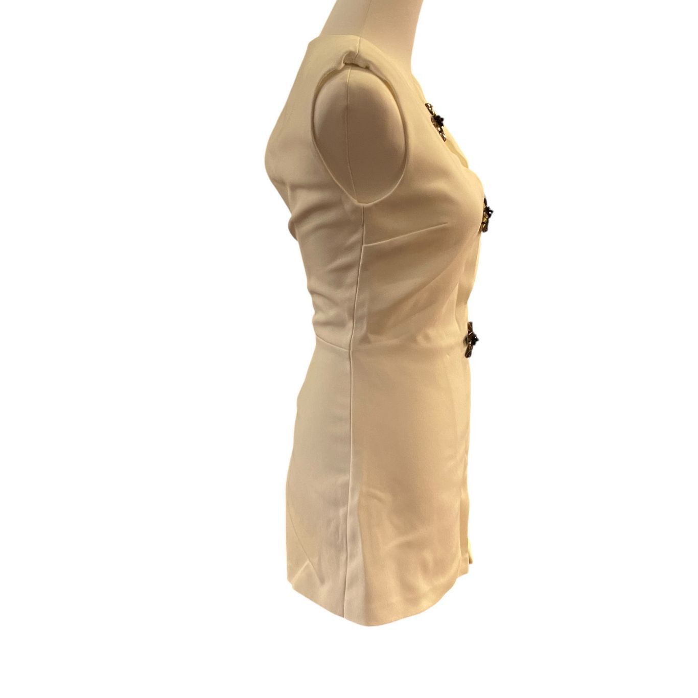 Self-Portrait SELF-PORTRAIT Crepe Playsuit in White Size 2 NWT Size XS / US 0-2 / IT 36-38 - 6 Thumbnail