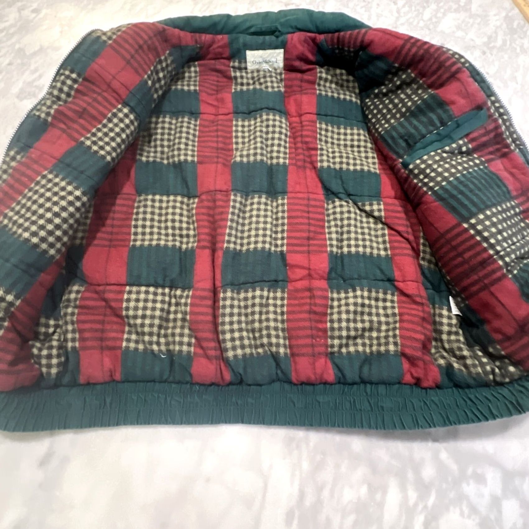 Hunter VINTAGE Greatland Vest L Large Hunter Green Flannel Lined Multi Pockets Zip Mens Size US L / EU 52-54 / 3 - 3 Thumbnail