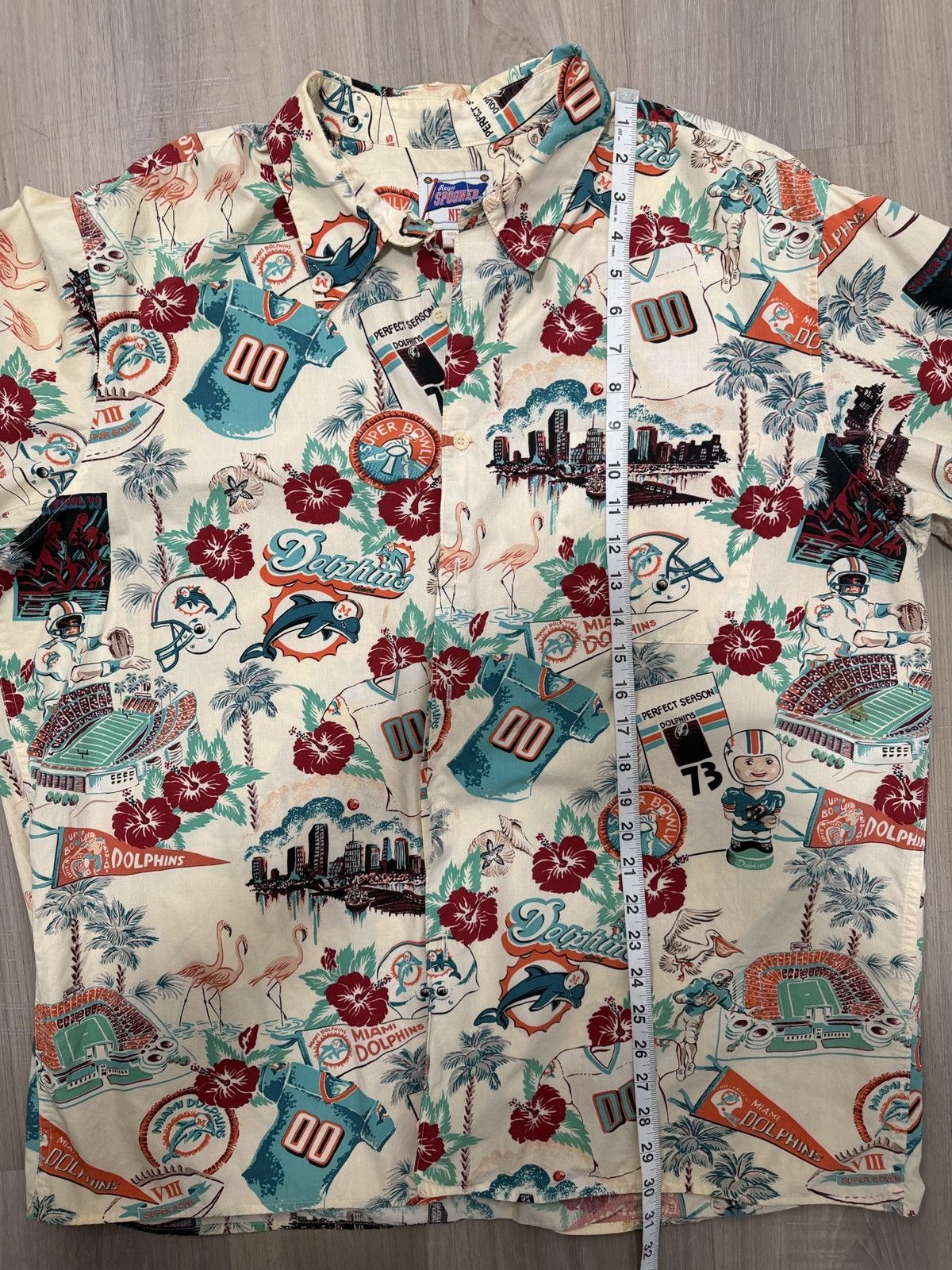 Reyn Spooner Vintage Reyn Spooner NFL Miami Dolphins Team Button Down Size US XXL / EU 58 / 5 - 5 Thumbnail