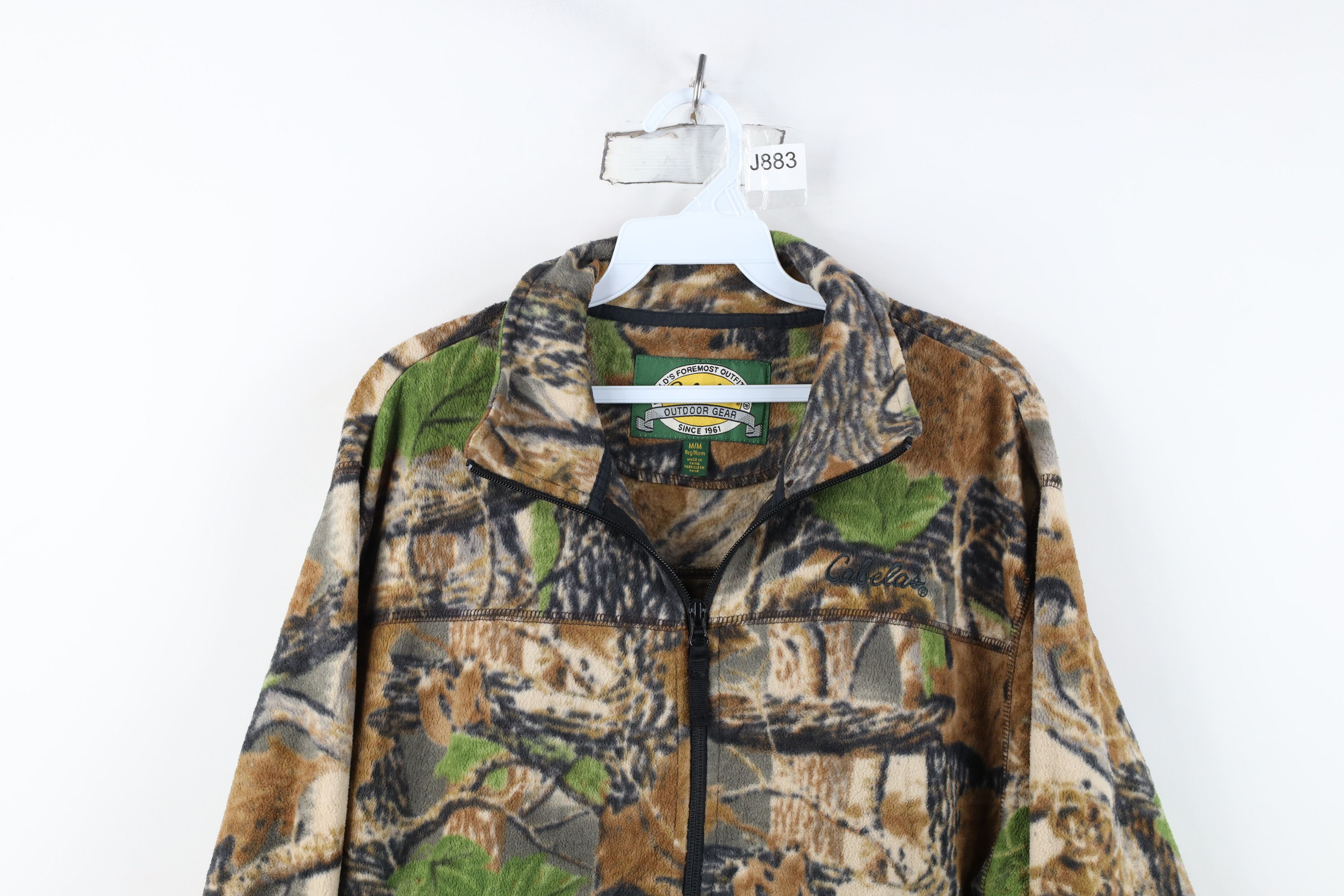 Cabelas Vintage Cabelas Spell Out Camouflage Full Zip Fleece Jacket Size US M / EU 48-50 / 2 - 2 Thumbnail