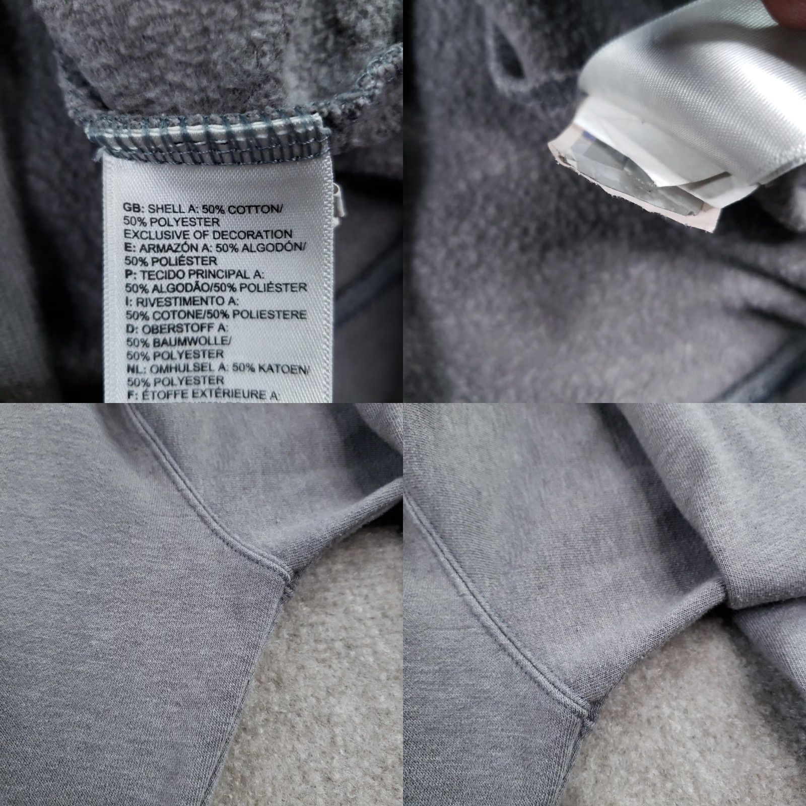 The North Face The North Face Hoodie Womens Medium Gray Pink Logo Fleece Pullover Sweatshirt Size M / US 6-8 / IT 42-44 - 8 Thumbnail