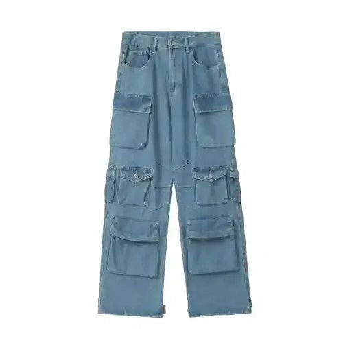 VIBE y2k faded cargo baggy jeans Size US 30 / EU 46 - 3 Thumbnail