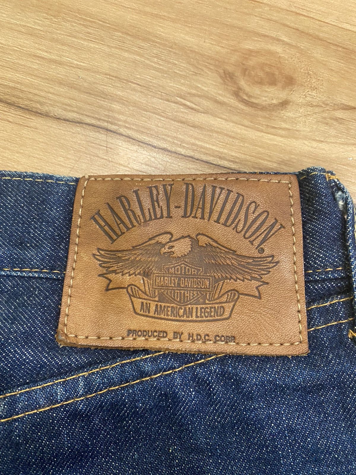 Harley Davidson × Sugar Cane Vintage Harley Davidson X Sugarcane denim selvedge jeans Size US 30 / EU 46 - 7 Thumbnail
