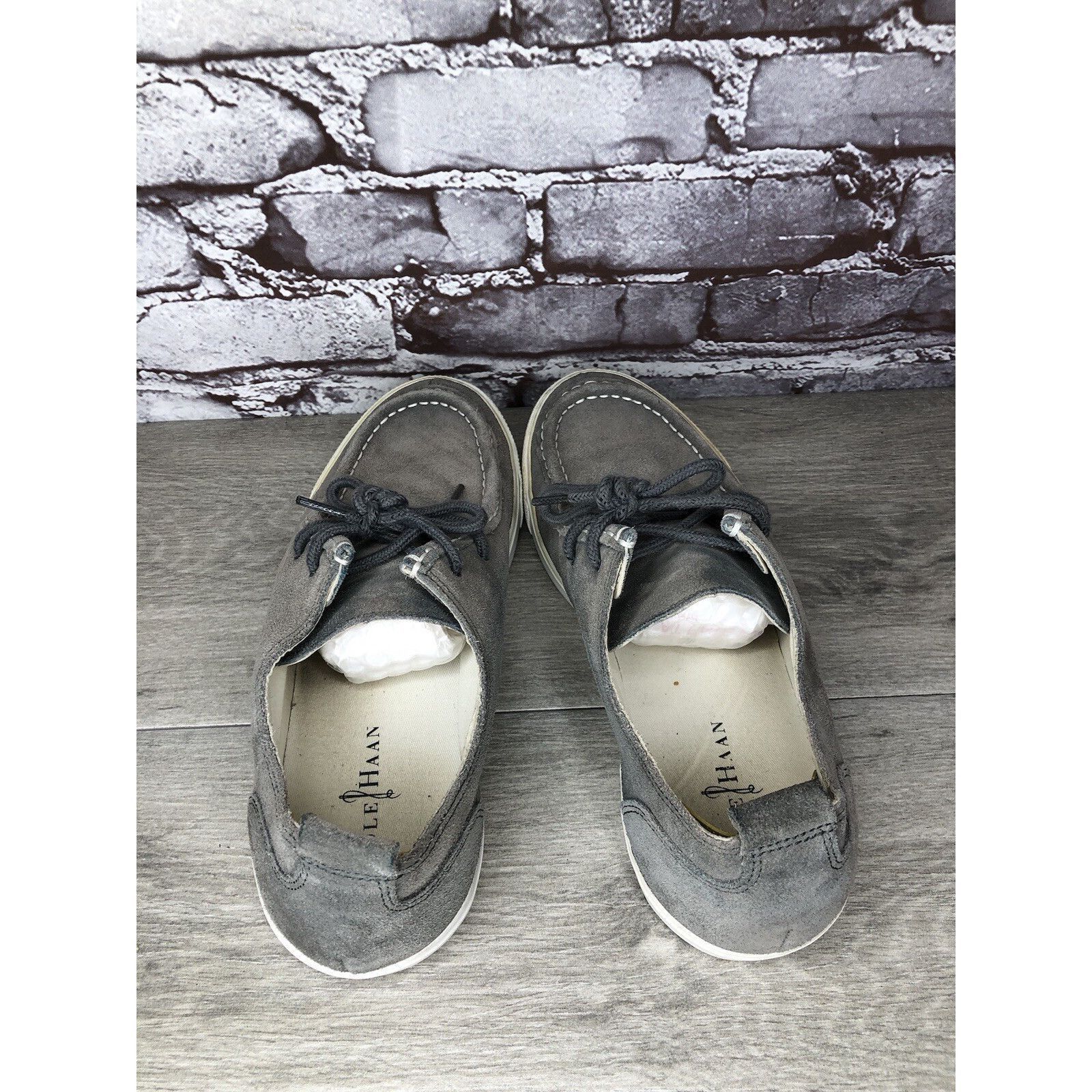 Cole Haan Cole Haan Air Berge Gray Suede Moc Toe Lace Up Sneaker Shoes Size US 10 / EU 43 - 6 Thumbnail