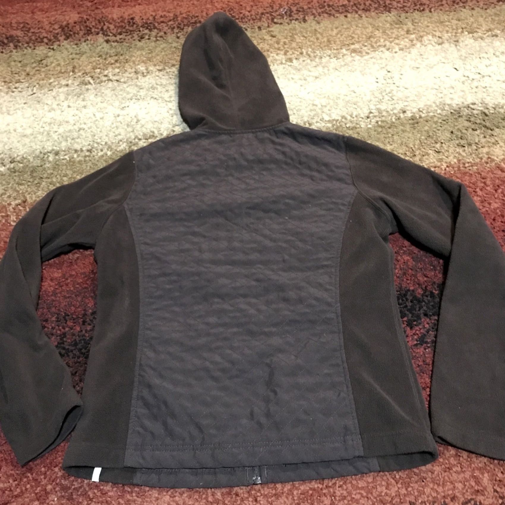 Vintage Columbia Womens S Brown Full Zip Hooded Jacket Polyester Fleece Outdoor Casual Short Regular Size S Womens Mens Size S / US 4 / IT 40 - 3 Thumbnail