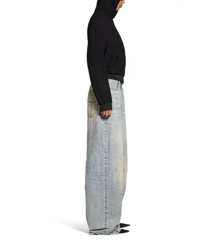 Balenciaga o1w1db10626 Pull-Up Pants in Blue Size US 34 / EU 50 - 5 Thumbnail