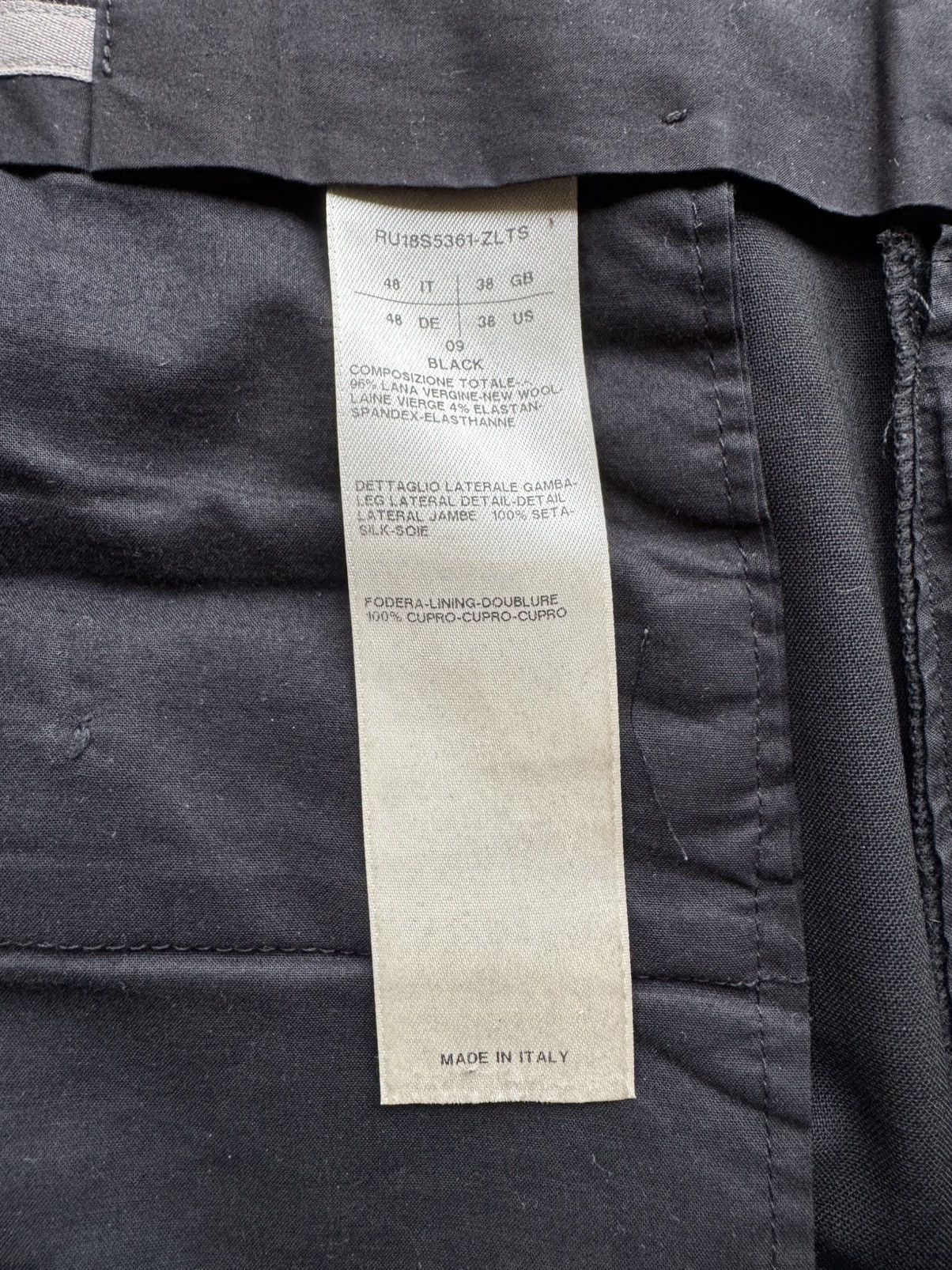 Rick Owens Rick Owens Dirt S/S 18 Tux Cropped Astaires Trousers Size US 30 / EU 46 - 6 Thumbnail