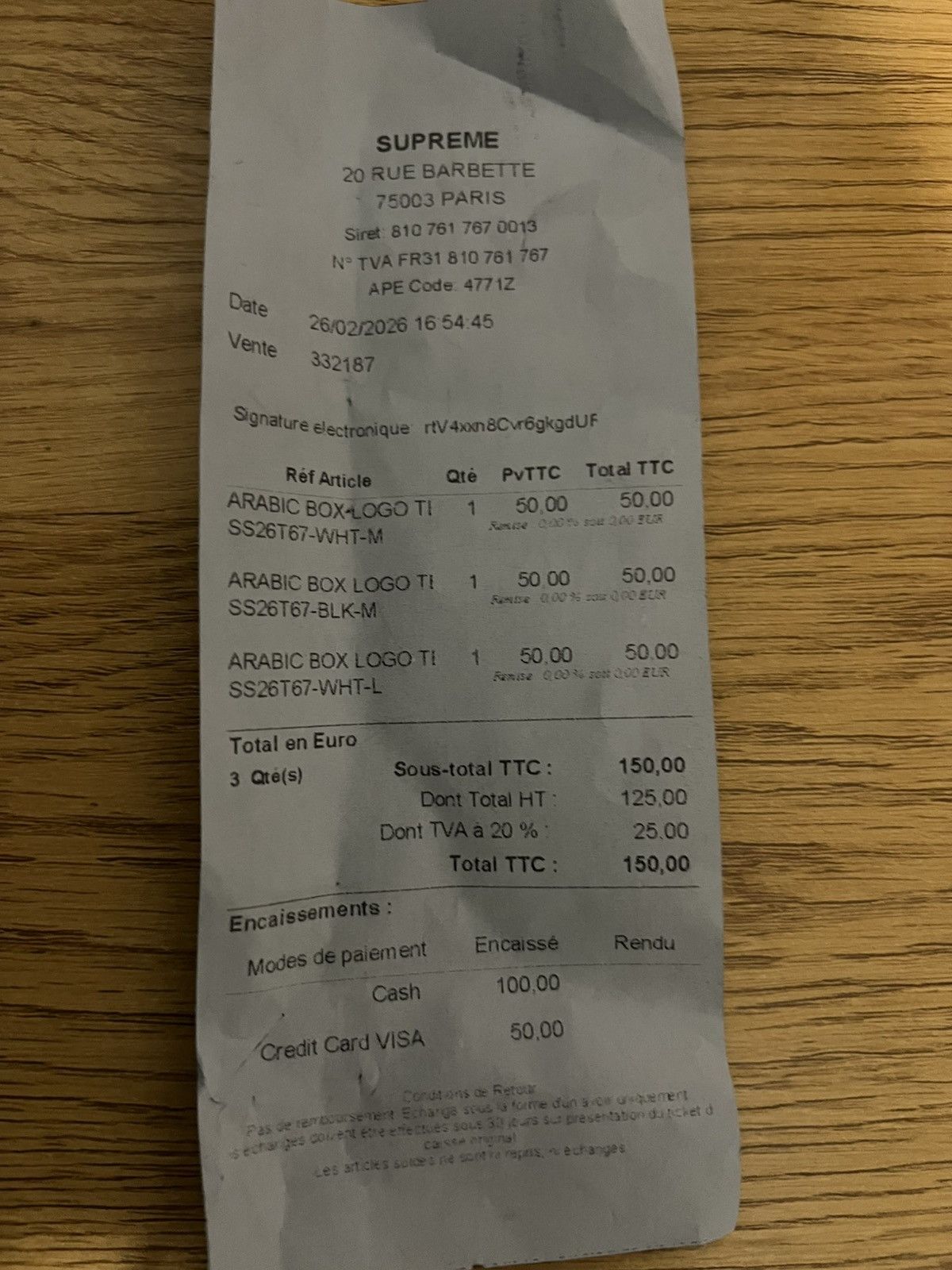 Supreme Supreme Arabic Size US M / EU 48-50 / 2 - 2 Thumbnail