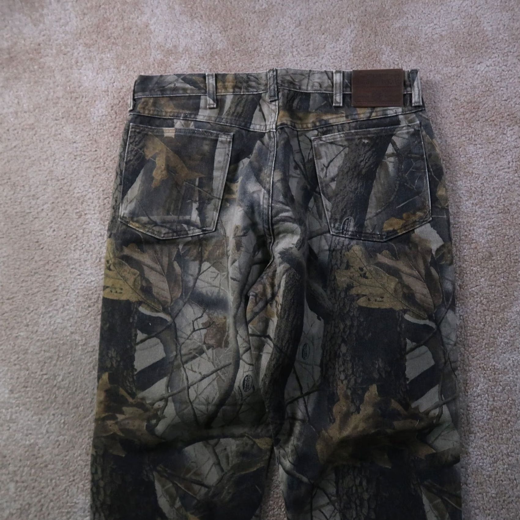 Wrangler VINTAGE Wrangler ProGear Jeans Men's 34x30 Camouflage 5-Pocket Denim Cotton Button Zip Distressed Logo Grovernment? Size US 34 / EU 50 - 7 Thumbnail