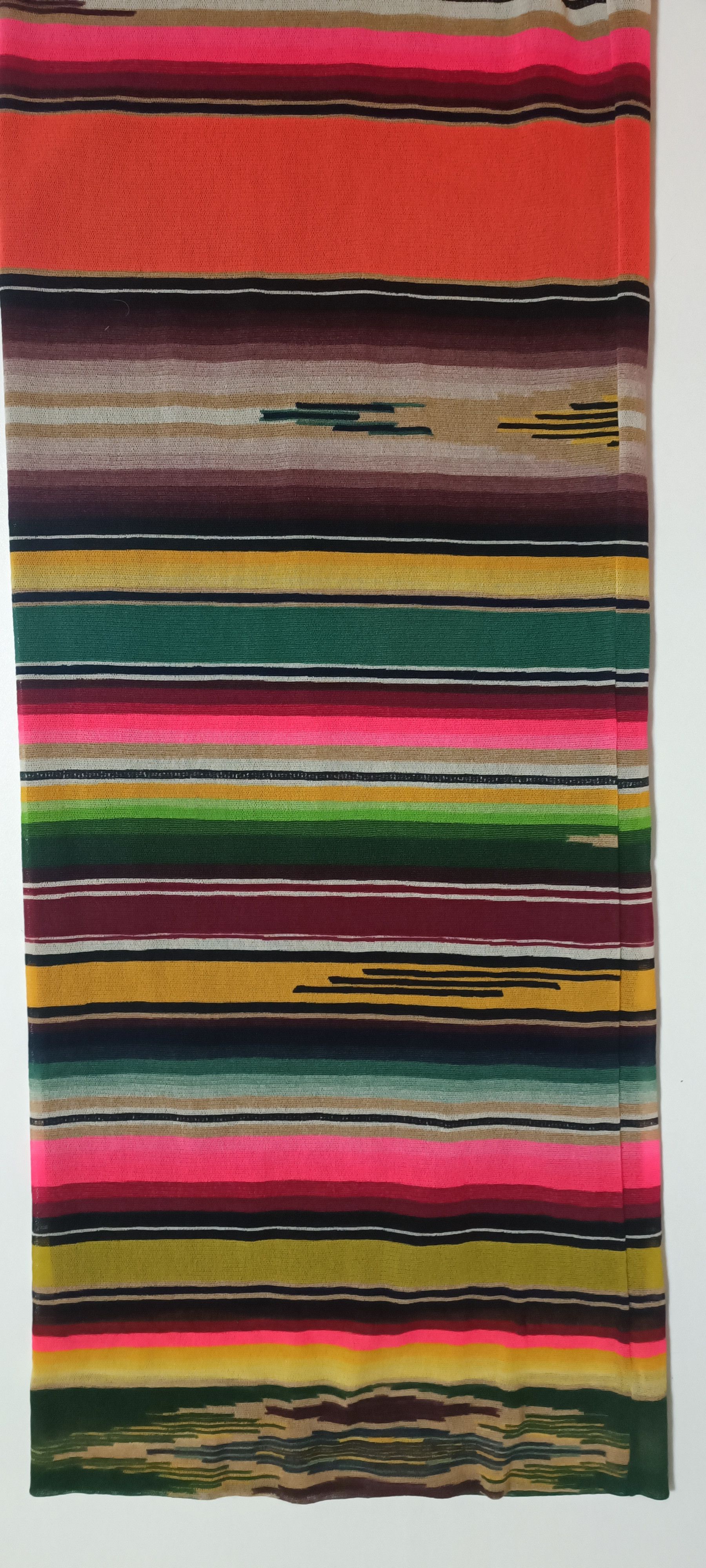 Jean Paul Gaultier SS2005 - Multicolor stripes double layer - mesh nylon Pants Size 25" / US 0 / IT 36 - 5 Thumbnail