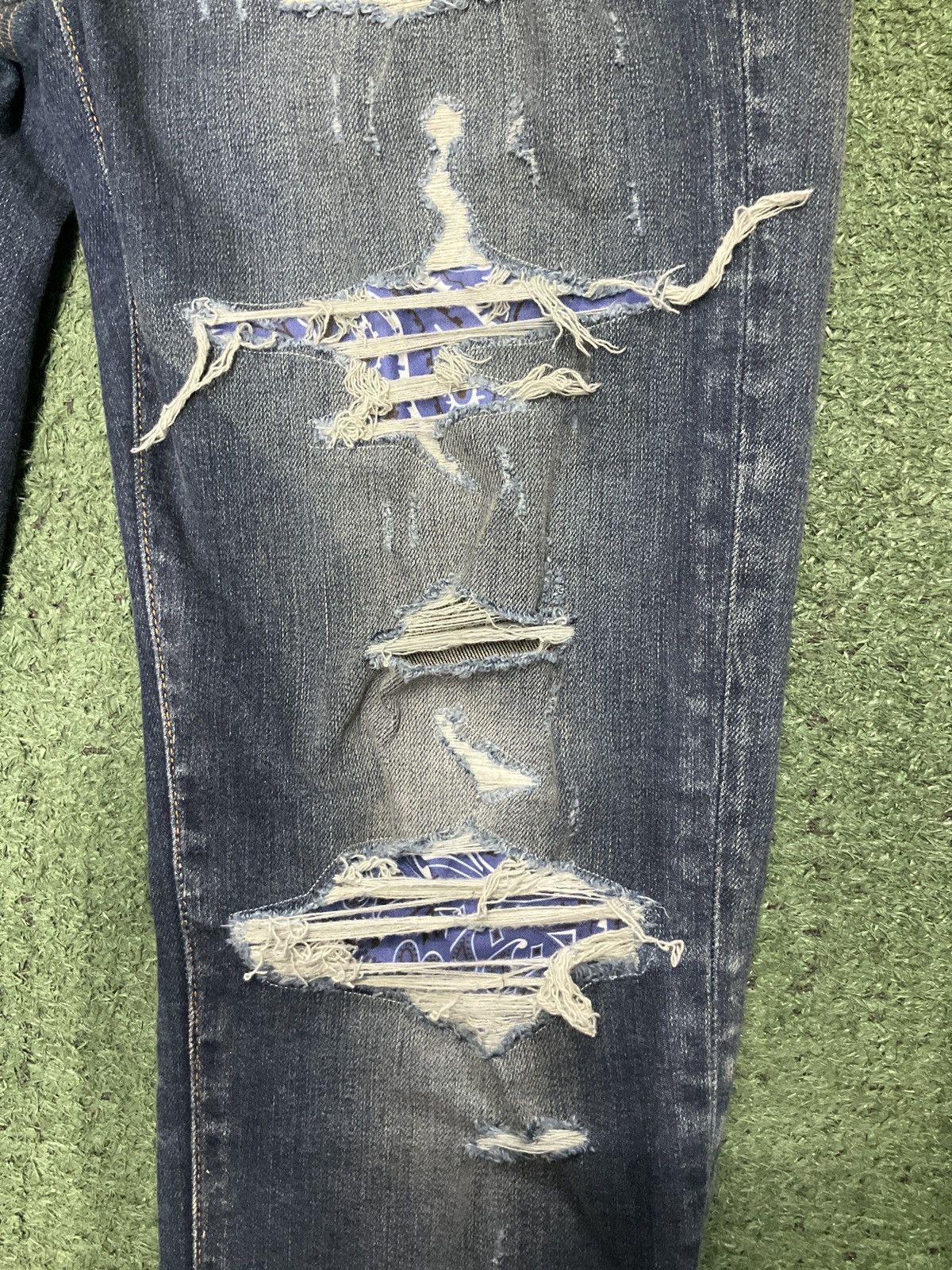 Amiri Amiri Thrasher Stone Indigo Jeans Size US 36 / EU 52 - 3 Thumbnail