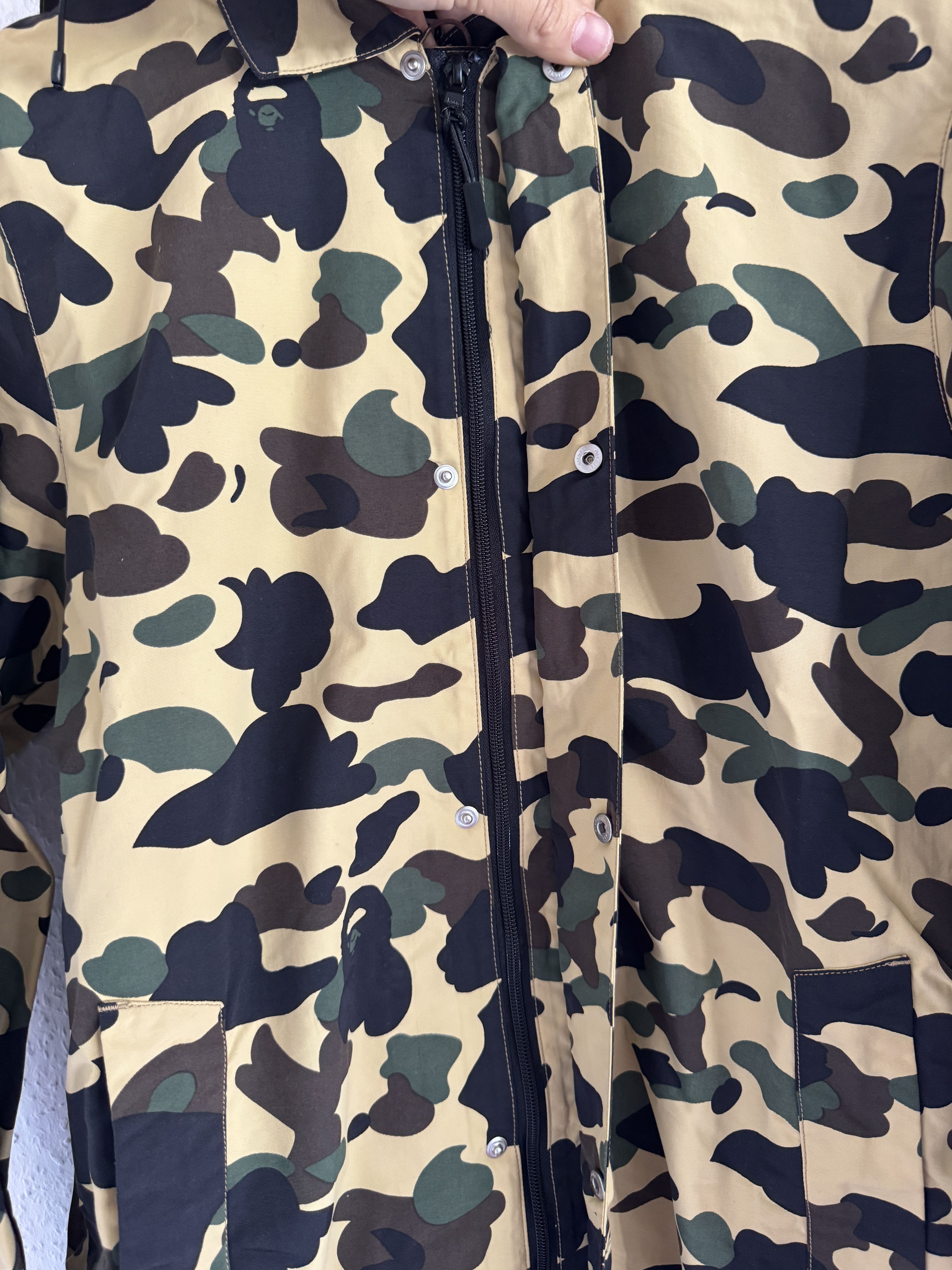 Bape 1st Camo Hooded Coat – Yellow Camo Size US M / EU 48-50 / 2 - 12 Thumbnail