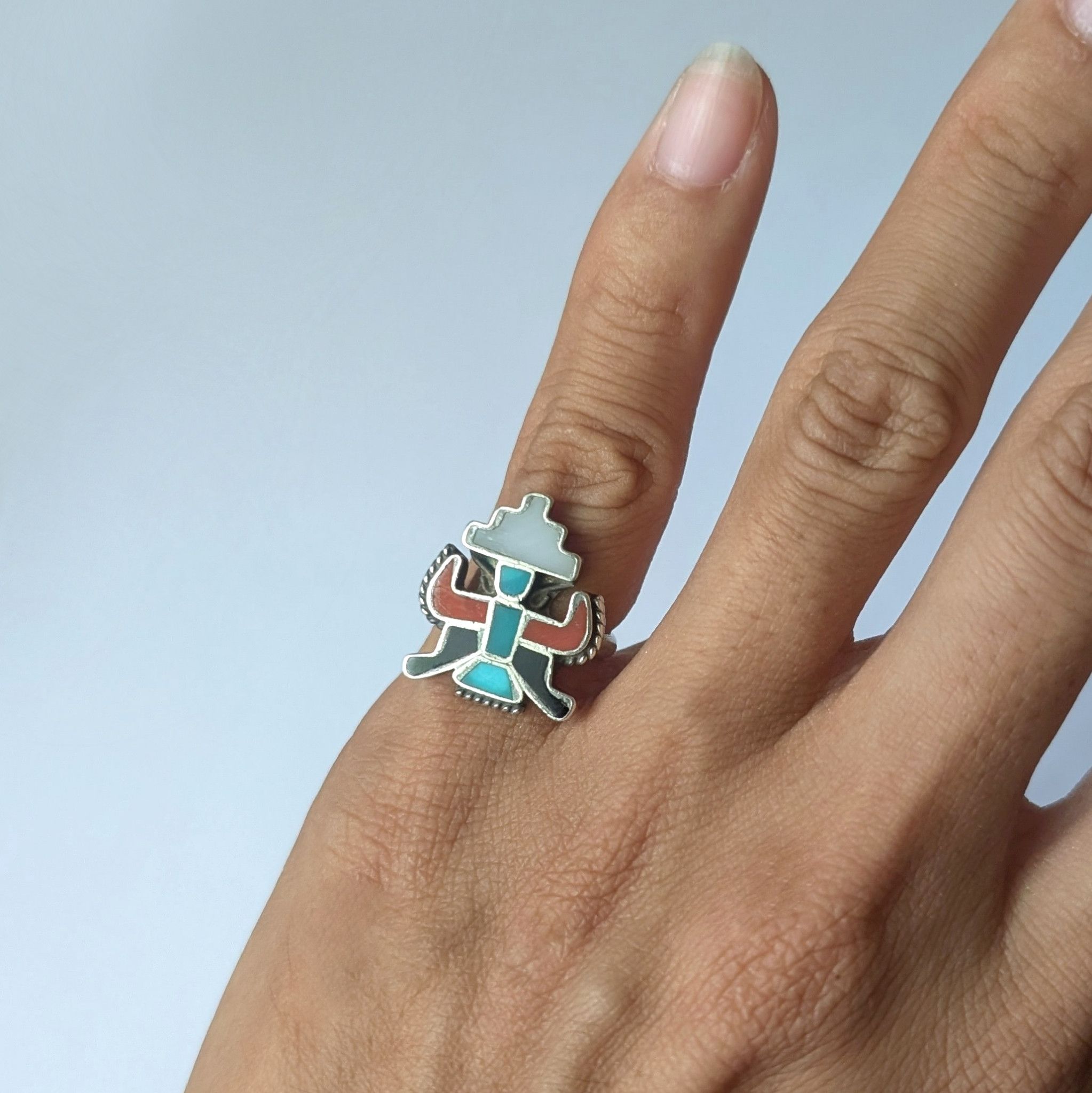 Other Vintage ring sterling silver Native American Knifewing Size ONE SIZE - 7 Thumbnail