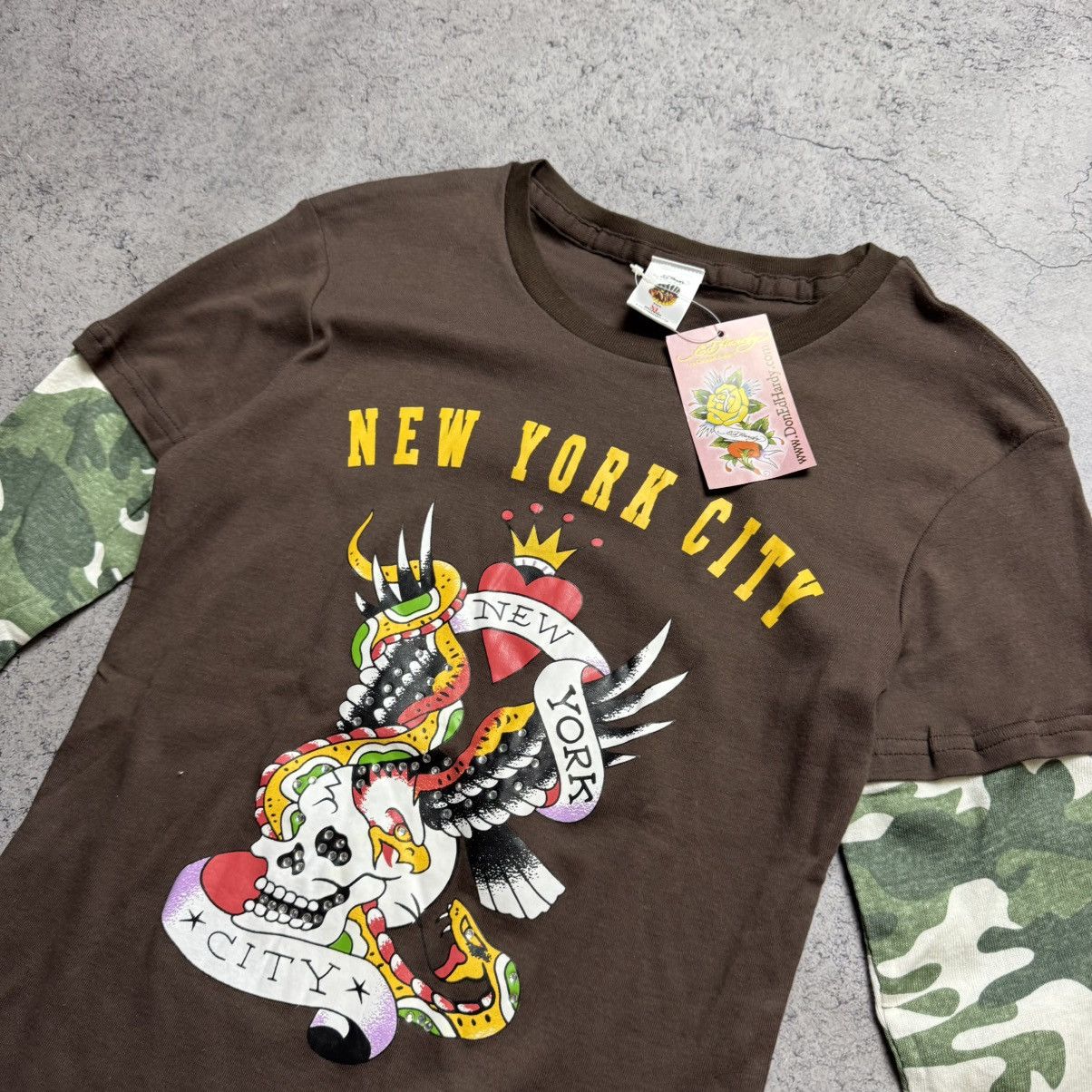 Ed Hardy NEW Ed Hardy Vintage Longsleeve T Shirt Size XL / US 12-14 / IT 48-50 - 7 Thumbnail
