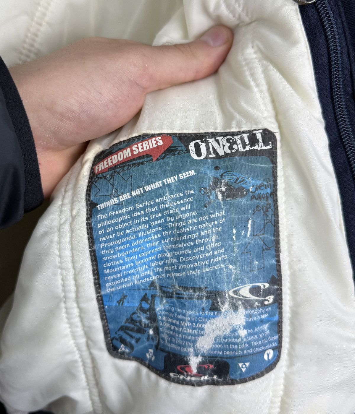 O'Neill 🇺🇸Vintage 90s O’Neill Snowboarding Freedom Series Snow Jacket Size US M / EU 48-50 / 2 - 8 Thumbnail