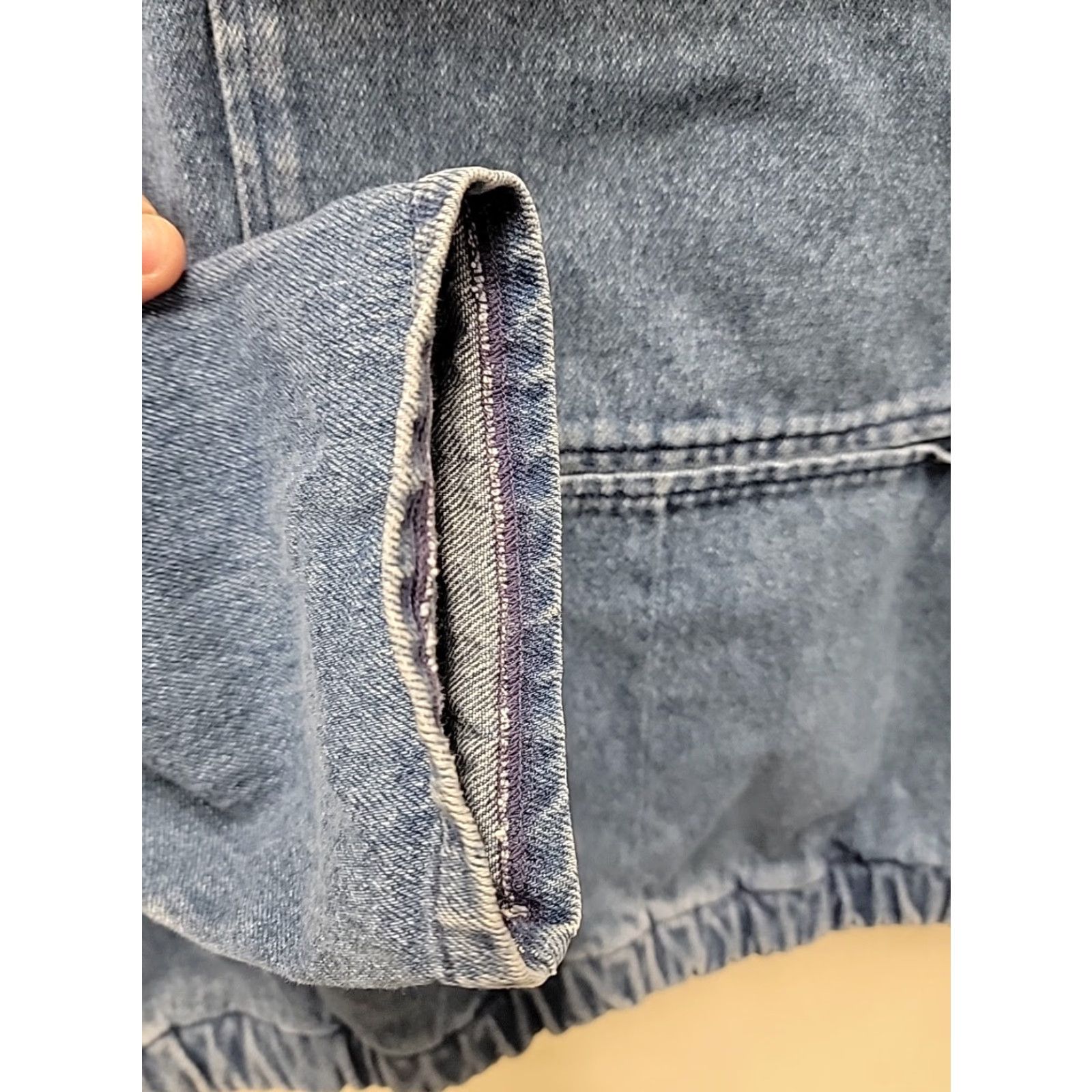Denime VINTAGE Kinsale Denim Smock Shirt Mens M Blue Denim Pullover Smock (Used, Distressed) Size US M / EU 48-50 / 2 - 3 Thumbnail