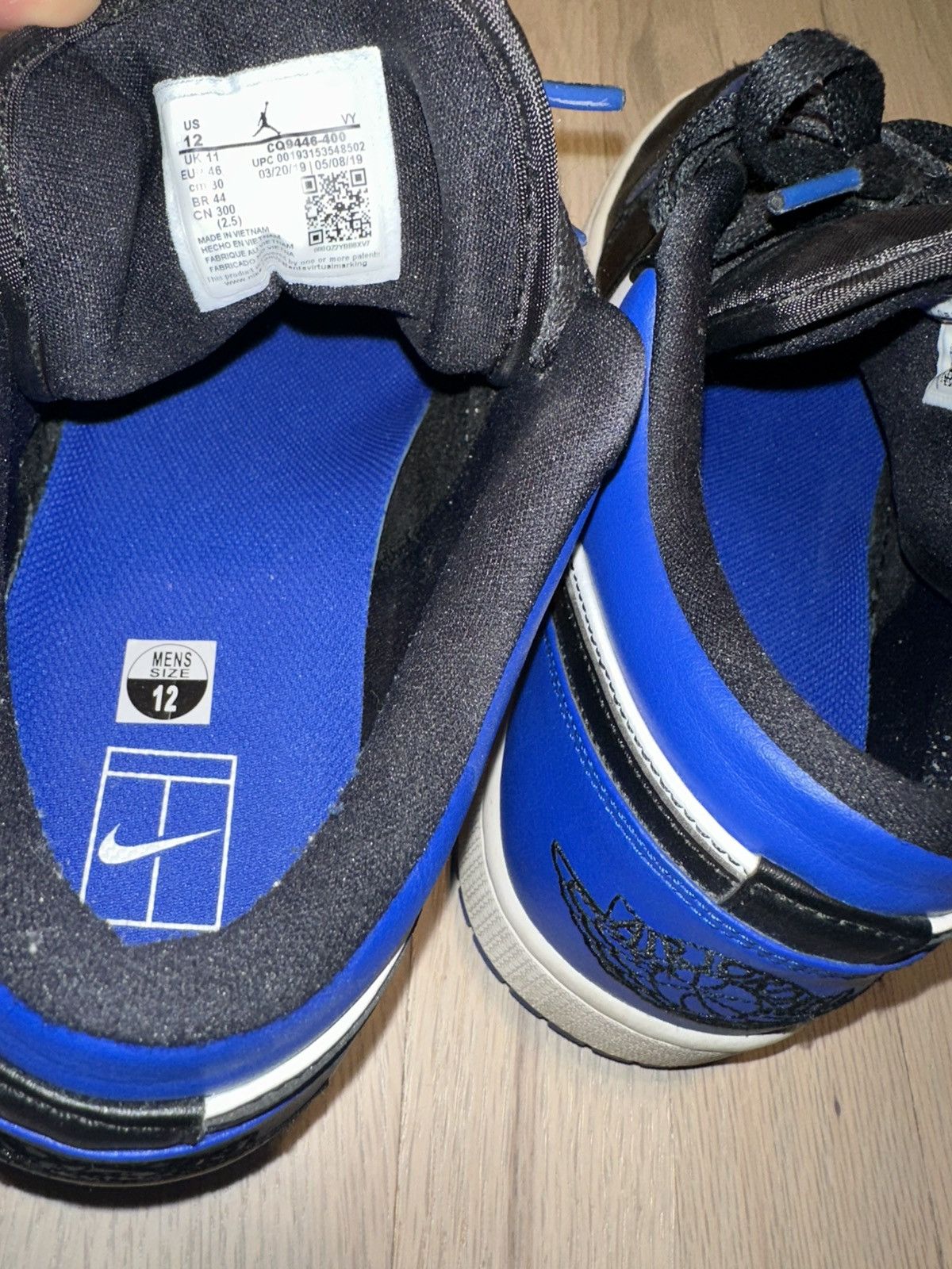 Nike Air Jordan 1 Low Royal Blue Size US 12 / EU 45 - 6 Thumbnail