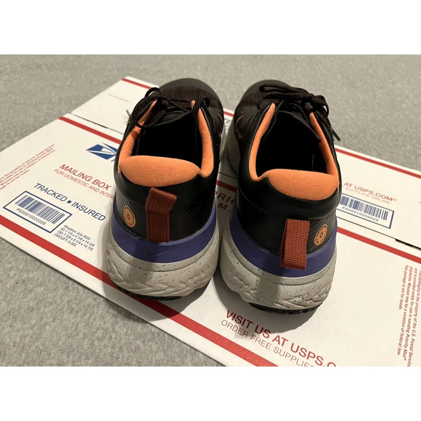 Nike Nike React Miler 2 Shield Sneaker Men 10.5 Black Redstone Orange DC4064-003 Multicolor Size US 11 / EU 44 - 4 Thumbnail