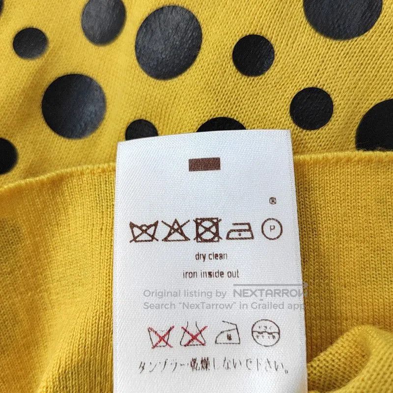 Louis Vuitton Louis Vuitton Spring Yellow Wool Polka Dot Top . Size S / US 4 / IT 40 - 4 Thumbnail
