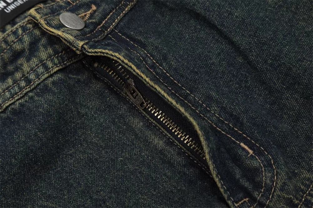 Japanese Brand × Jean Men's Multi-Pocket Washed Distressed Cargo Jeans Size US 32 / EU 48 - 4 Thumbnail