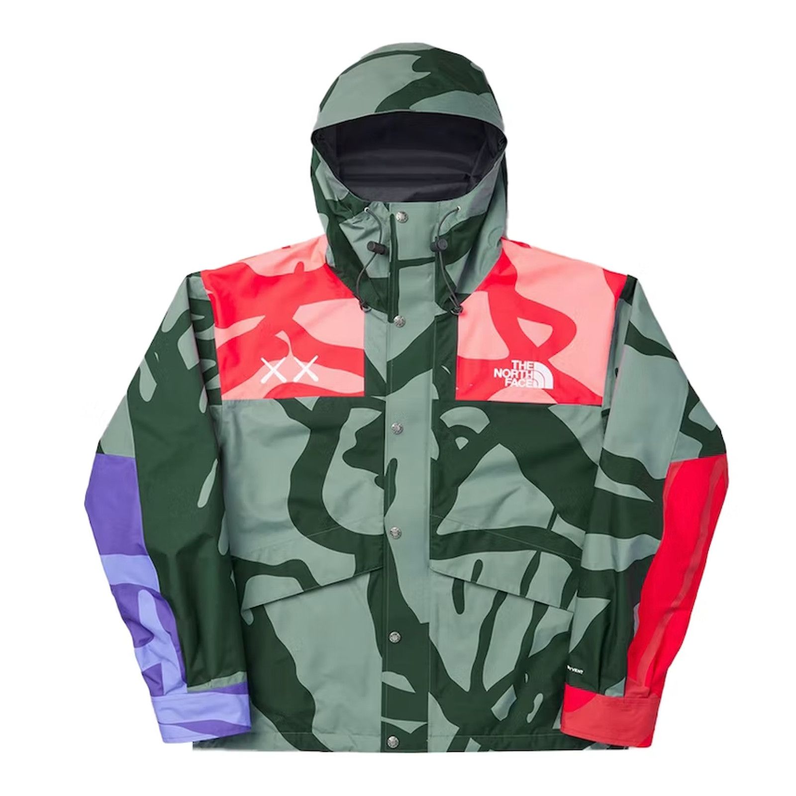 Image of Kaws X The North Face Retro 1986 Mountain Jacket Balsam, Men's (Size Small)