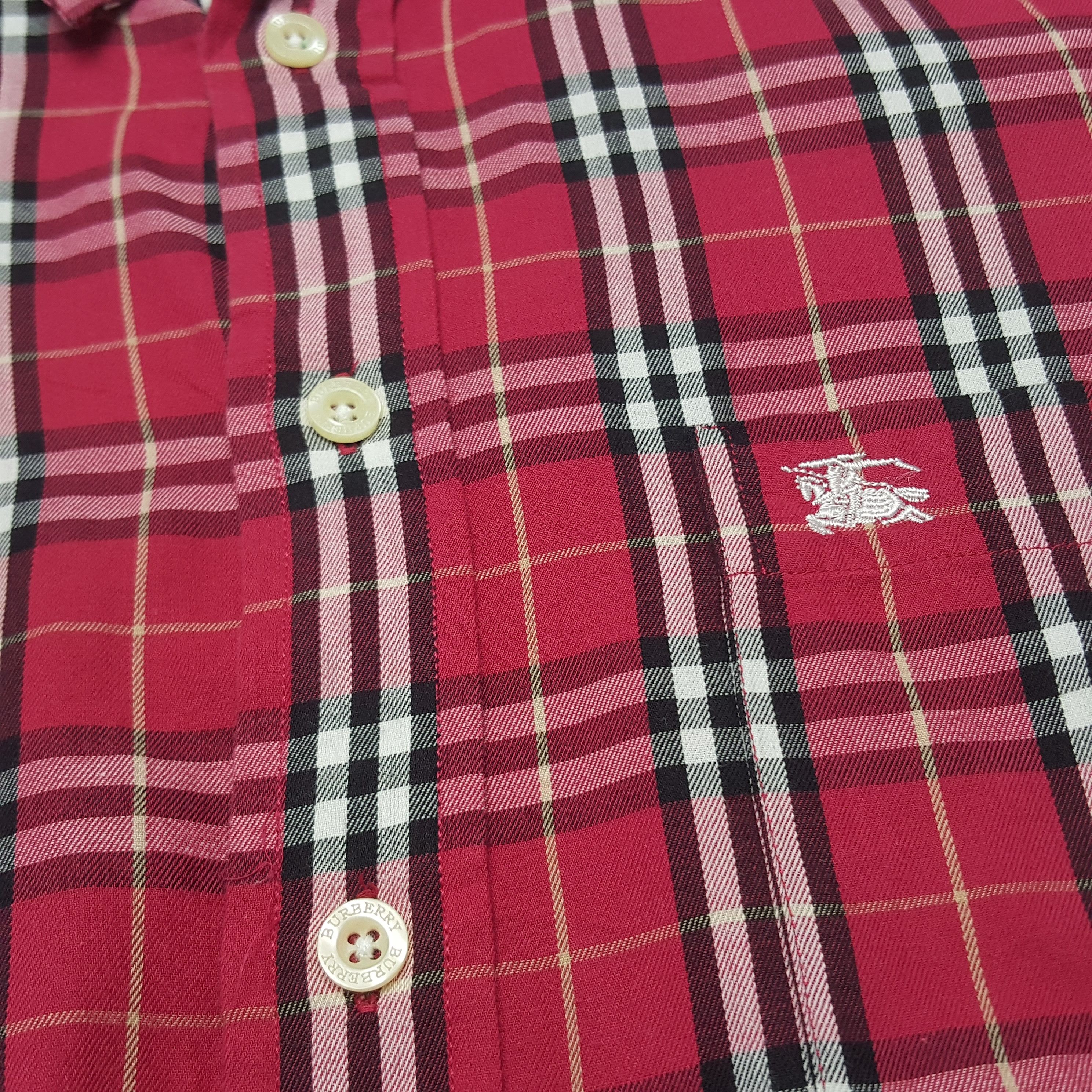 Burberry × Vintage Vintage Burberry London Retro Style Shirt Button up Size US XL / EU 56 / 4 - 6 Thumbnail
