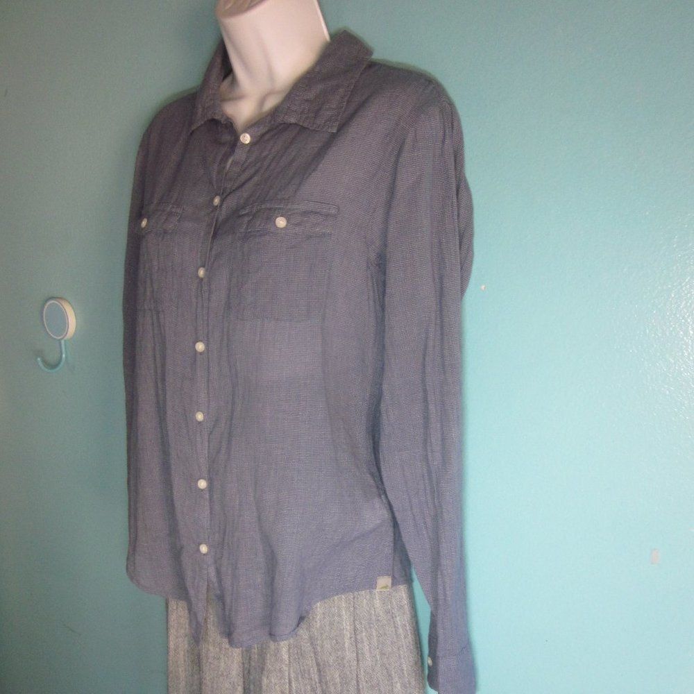 Toad&Co Horny Toad Womens Blue Button Up Shirt Size S Size S / US 4 / IT 40 - 4 Thumbnail