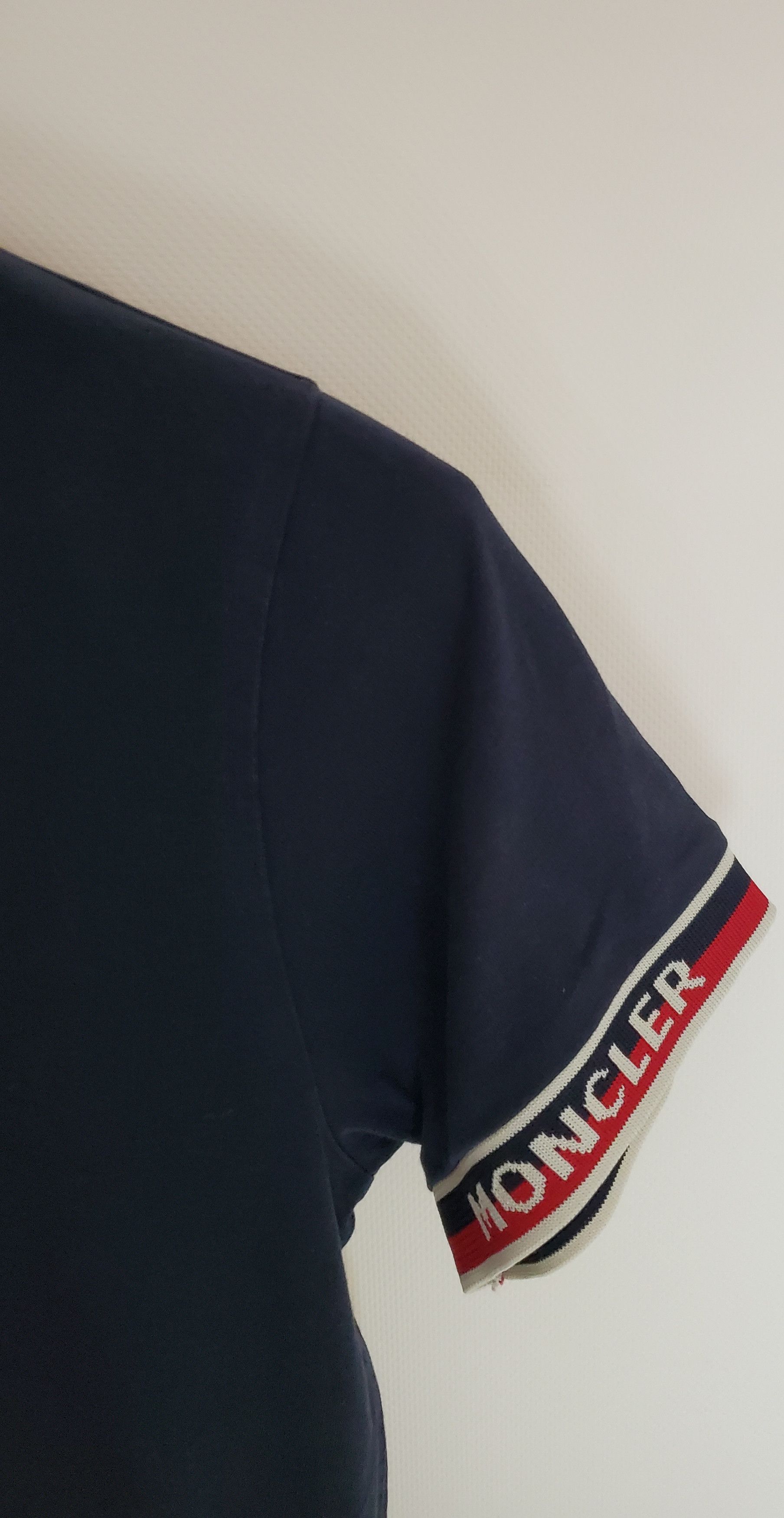 Moncler Moncler Junior Tape Logo Maglia T Shirt Navy 12 Ani 152 cm Size US XXS / EU 40 - 3 Thumbnail