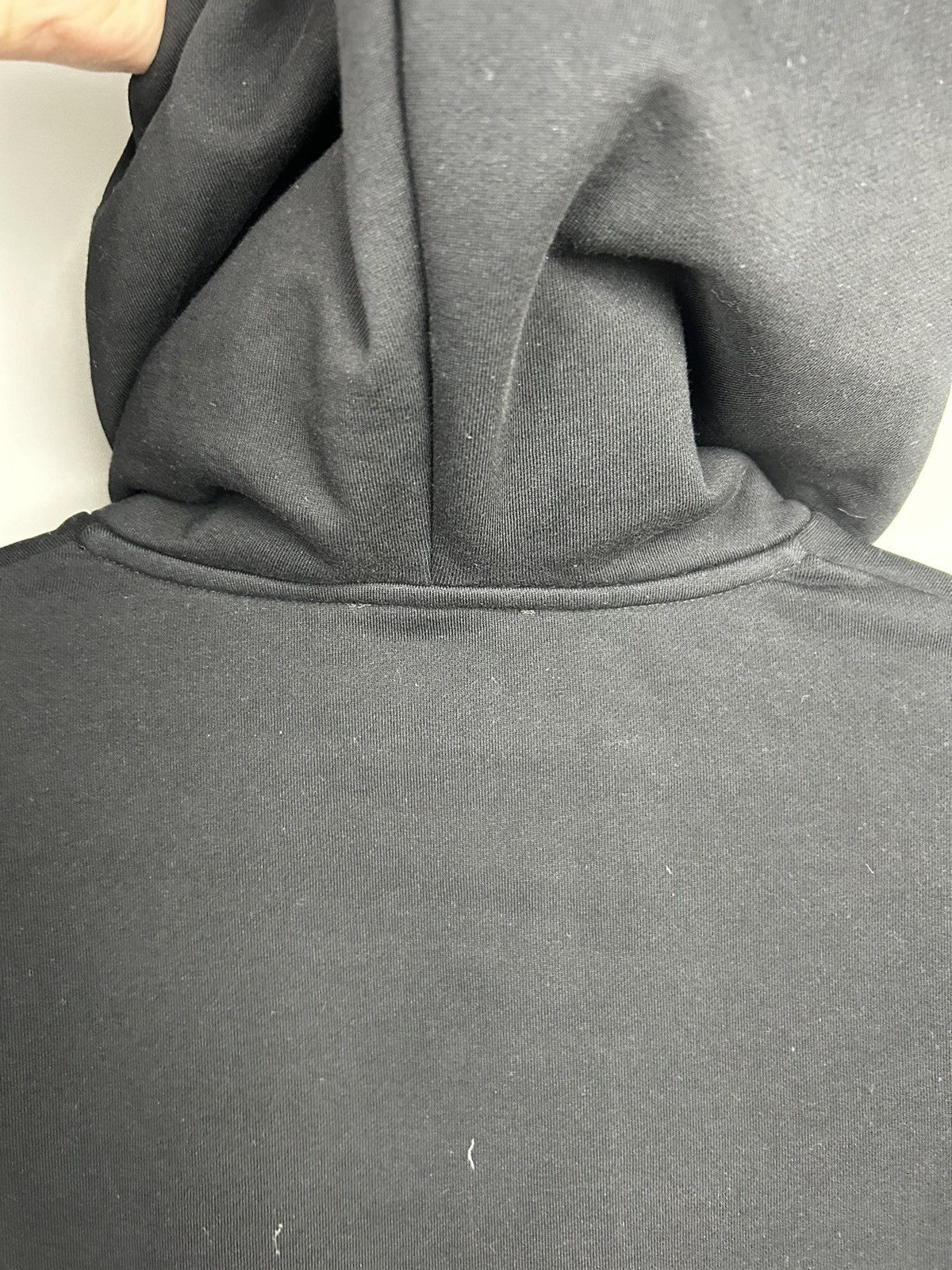 Balmain Balmain Crop Top Hooded Sweatshirt Black Size S / US 4 / IT 40 - 19 Thumbnail