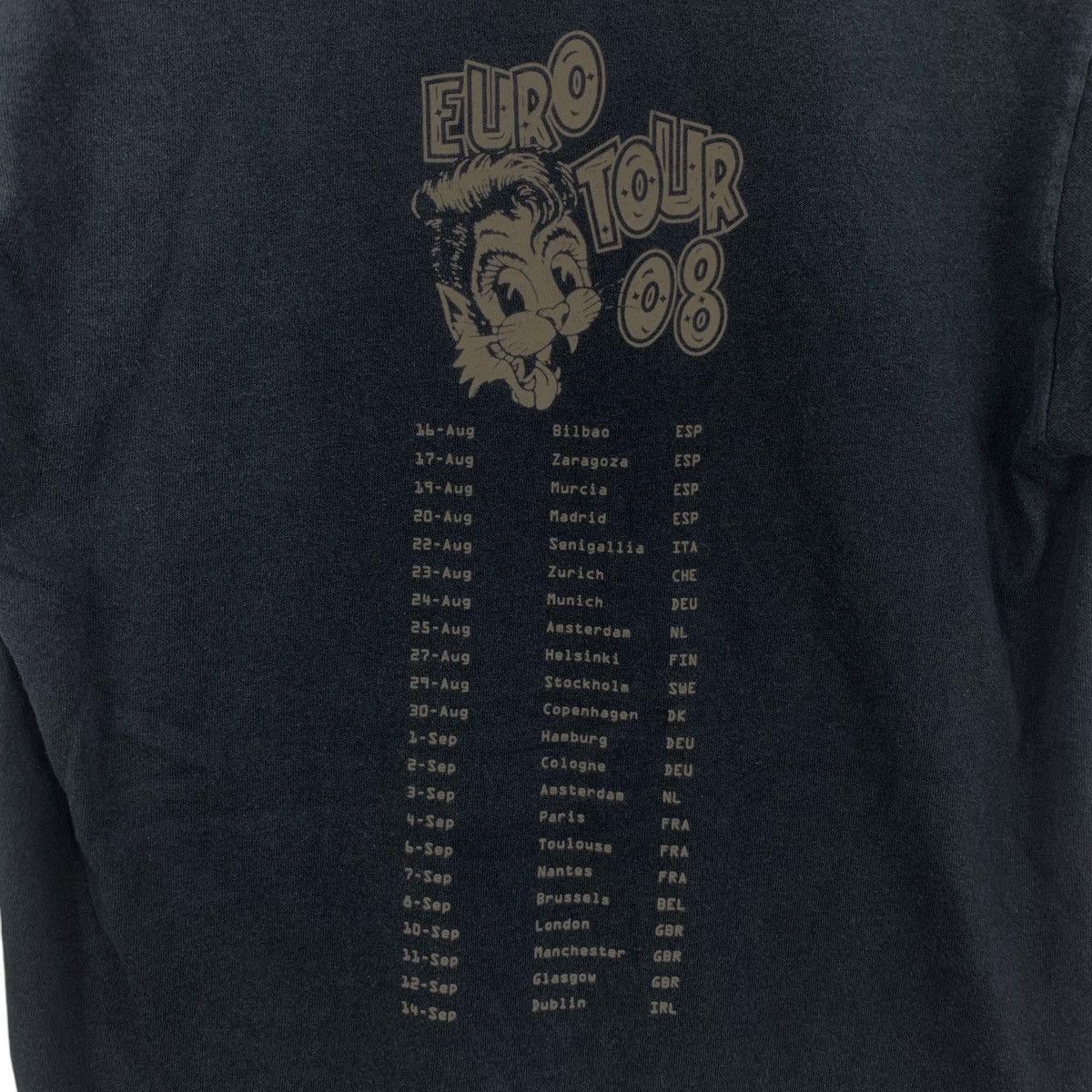Fruit Of The Loom Vintage STRAY CATS BAND Rockabilly Euro Tour Tee Shirt Size S / US 4 / IT 40 - 7 Thumbnail