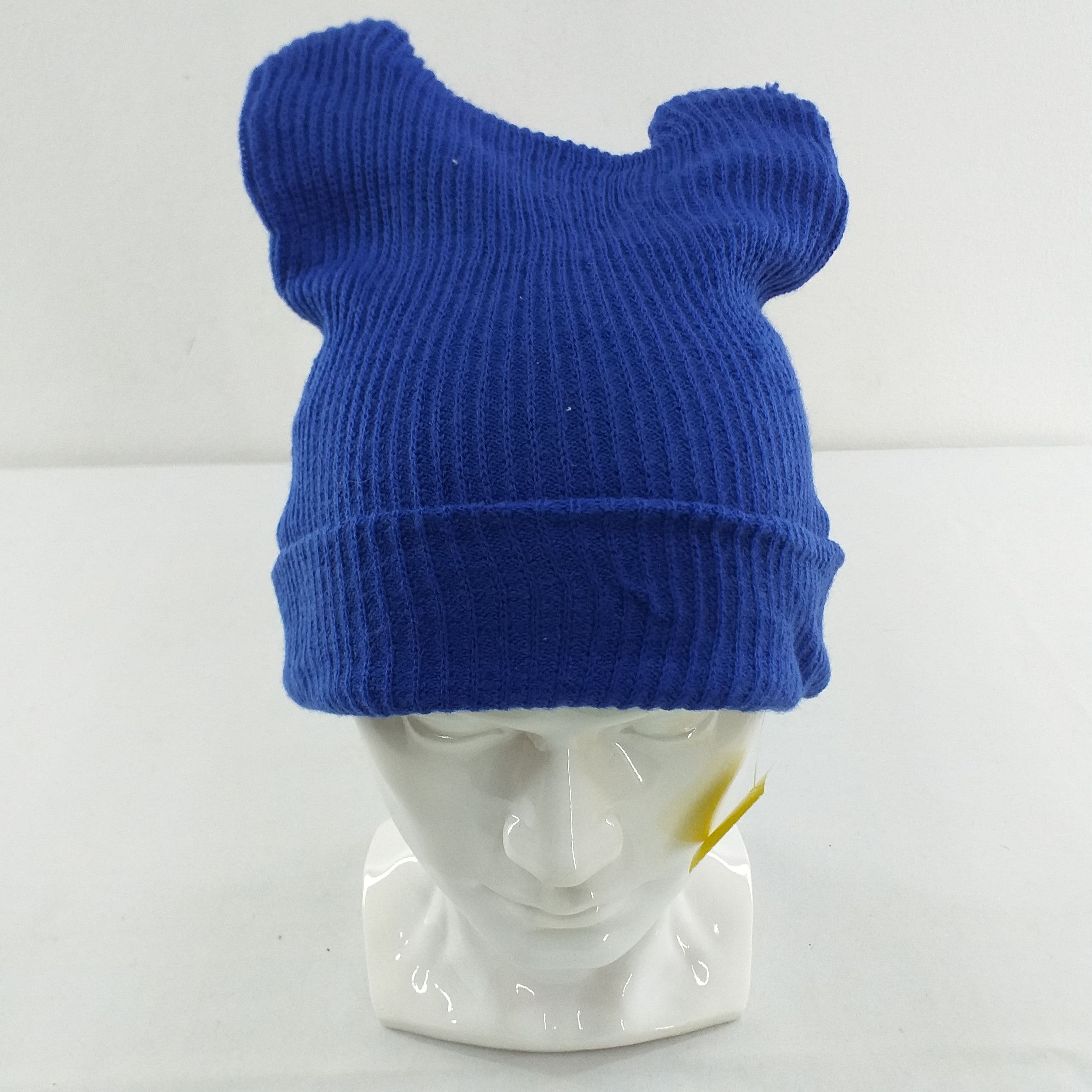 Japanese Brand Plain Horn Style Snow Cap Beanie Hat -BN028 Size ONE SIZE - 1 Thumbnail