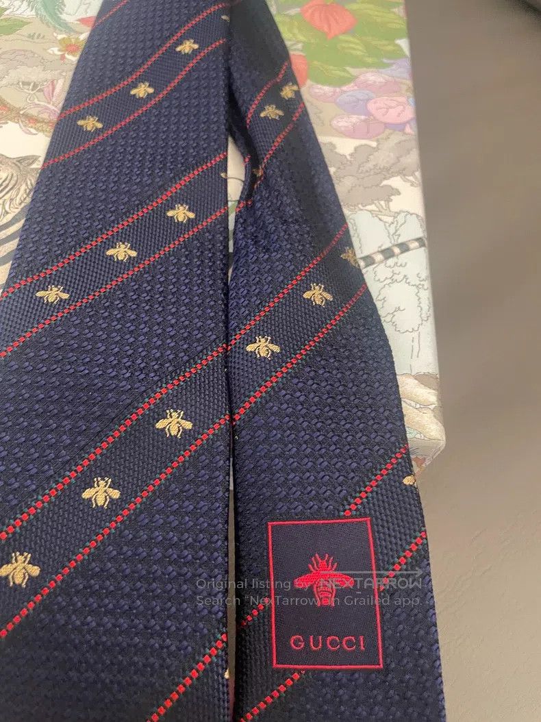 Gucci Gucci Little Bee's tie Size ONE SIZE - 3 Thumbnail