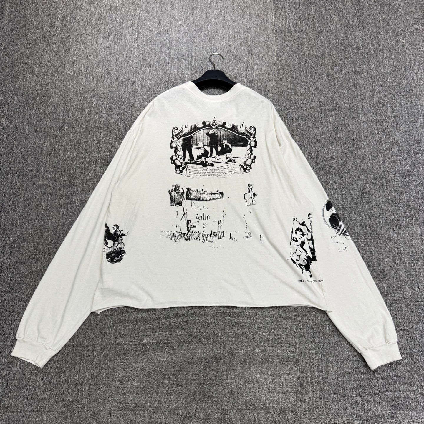 Enfants Riches Deprimes ERD FW25 Napoleon Letter Carriage Print White LS XL 98 new Size US XL / EU 56 / 4 - 6 Thumbnail