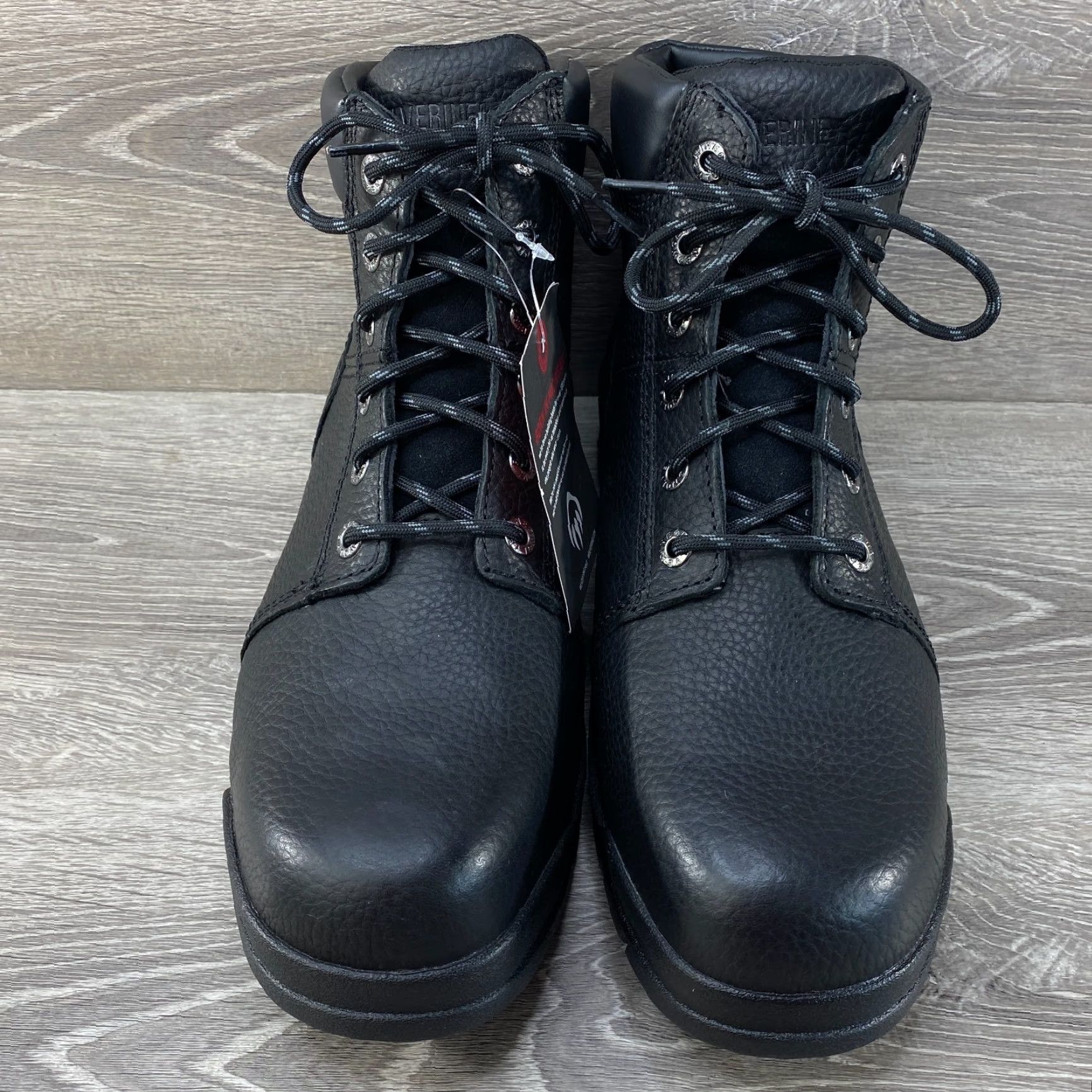Vintage Wolverine NXT Mens 11.5 EW Boots Black Leather Lace Up Work Safety Steel Toe NEW - Work Boots - Wolverine NXT EW Leather Size US 11 / EU 44 - 3 Thumbnail