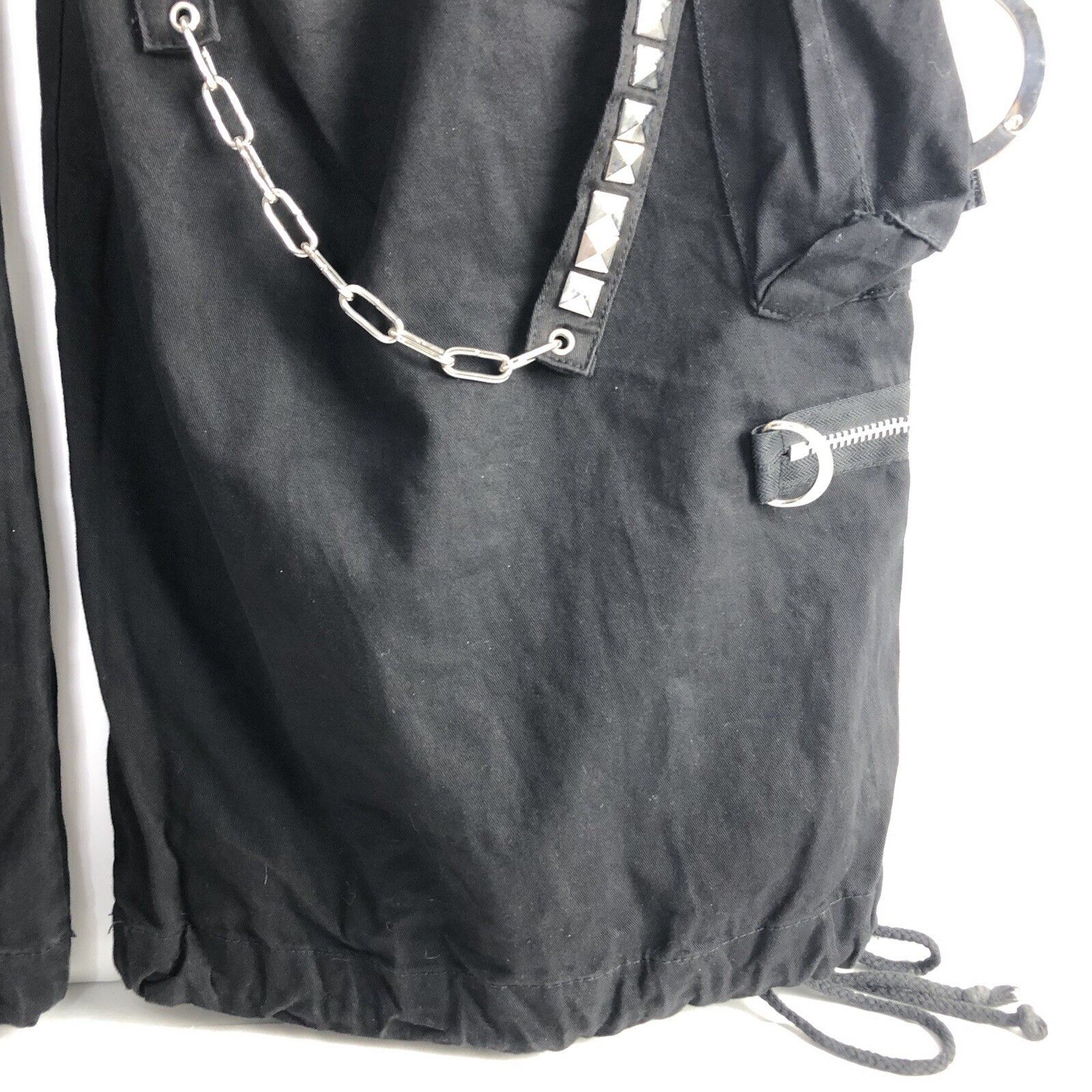 Tripp NYC Tripp NYC Y2K Baggy Bondage Black Pants L Goth Skate Grunge Size US 36 / EU 52 - 11 Thumbnail