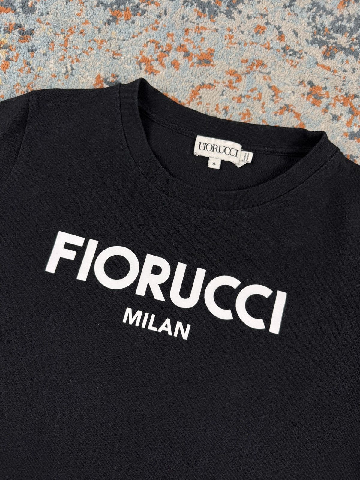 Fiorucci × Vintage Vintage y2k Fiorucci milan spellout logo crop top tshirt Size XL / US 12-14 / IT 48-50 - 3 Thumbnail