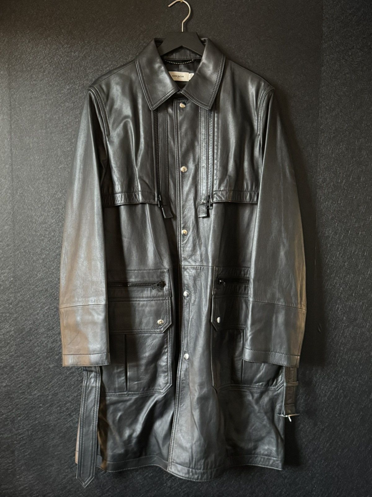 Coach Coach Leather Utility Raincoat (New/ Unworn with Tags) Size US L / EU 52-54 / 3 - 1 Thumbnail