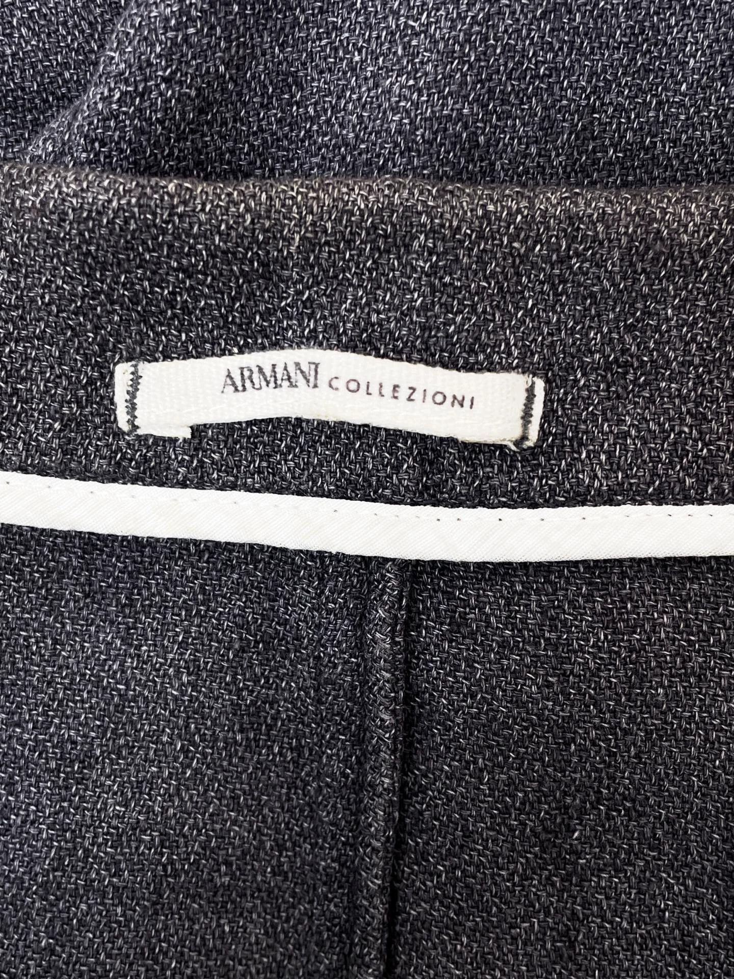 Armani Armani Collezioni Men's Linen Suit Jacket 38/48 (43s/106b) Size US M / EU 48-50 / 2 - 3 Thumbnail