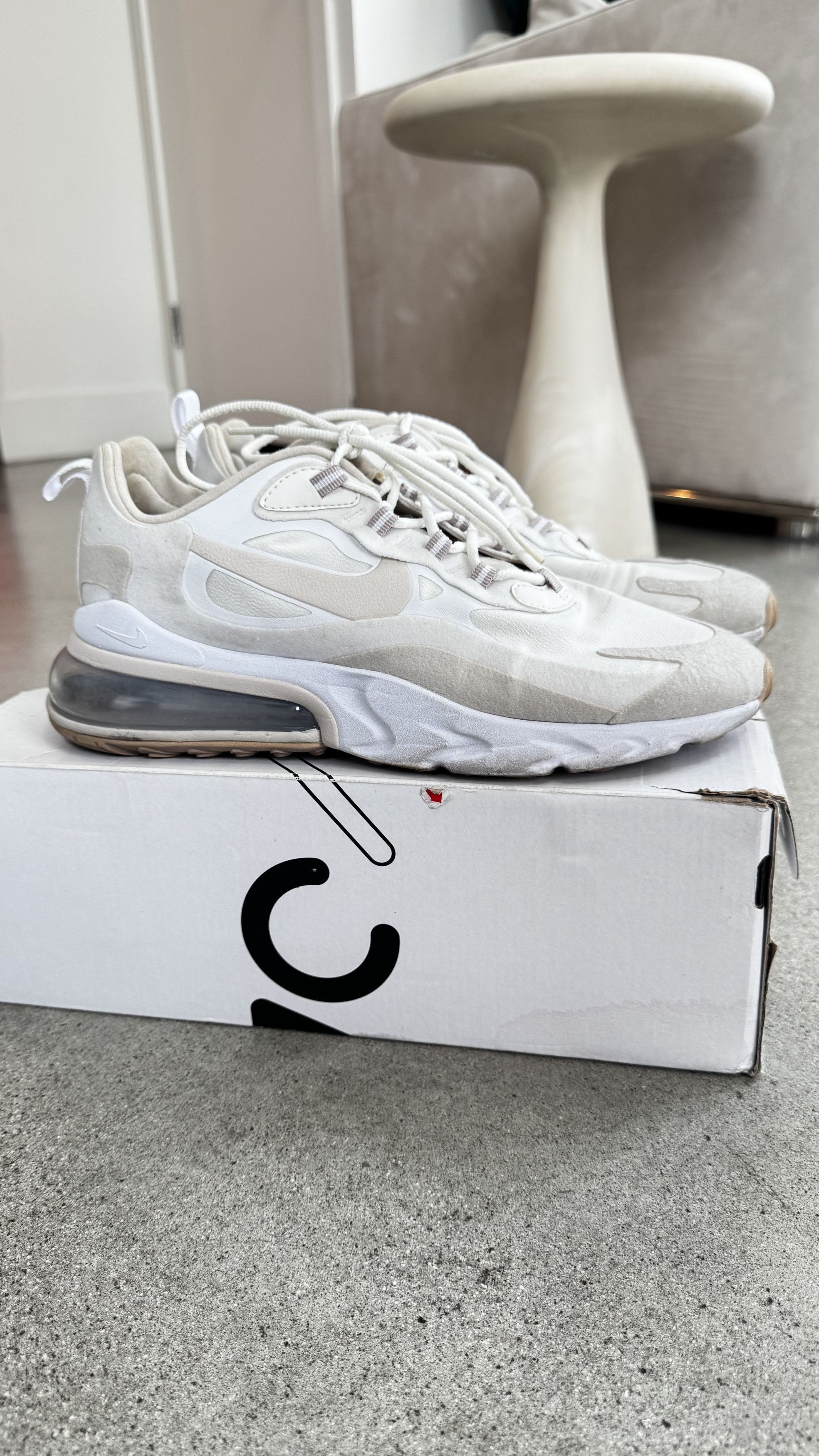 Nike Nike Air Max 270 – White / Light Bone Size US 9 / IT 39 - 3 Thumbnail