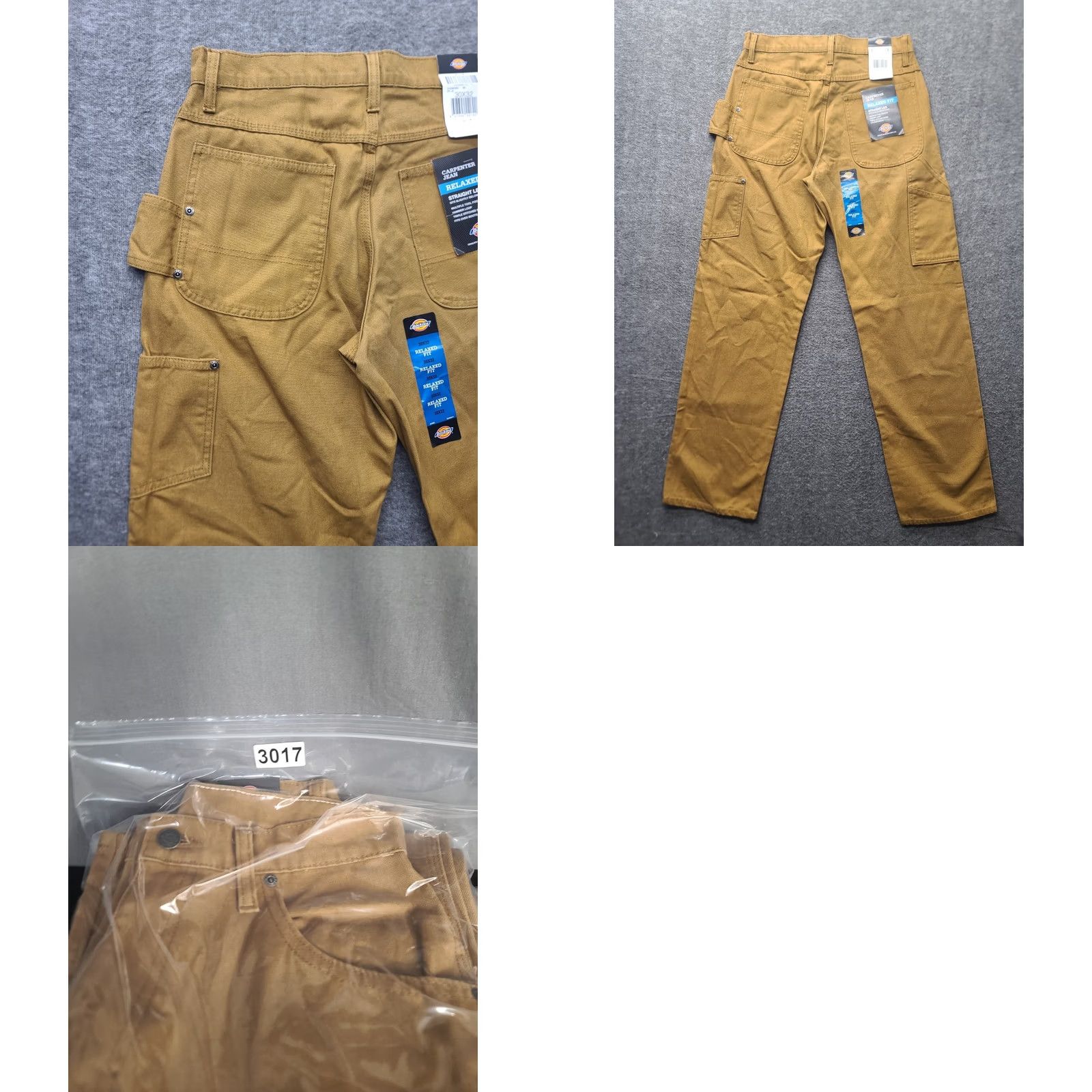 Dickies Dickies Jeans Mens 30x32 Carpenter Relaxed Fit Straight Leg Workwear Denim Brown 5-Pocket Regular Size Mens Size US 30 / EU 46 - 9 Thumbnail