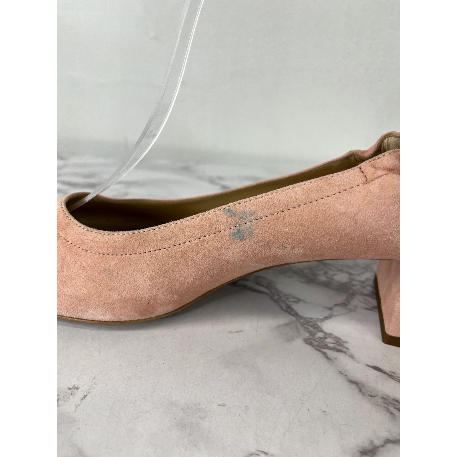 Everlane Everlane Women's Pale Pink Suede The Leather Day Heel Sz 10 Size US 10 / IT 40 - 10 Thumbnail