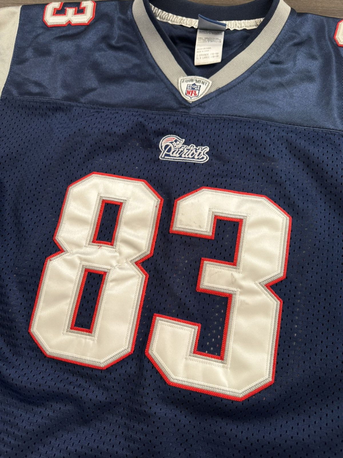 Reebok Wes Welker New England Patriots Reebok Jersey Youth XL 18/20 Size US XL / EU 56 / 4 - 3 Thumbnail