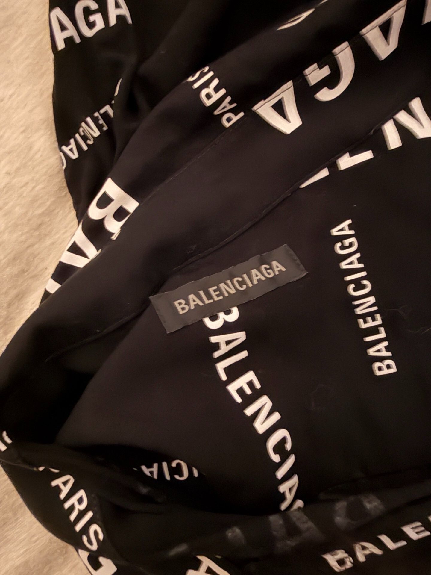 DEFEND PARIS balenciaga black long sleeve shirt with print Size US XS / EU 42 / 0 - 3 Thumbnail