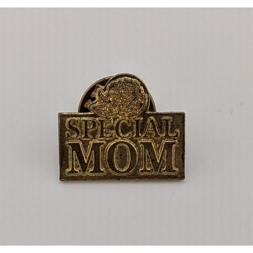 Other Vintage Special Mom Floral Gold Tone Mother's Day Lapel Pin Size ONE SIZE - 3 Thumbnail