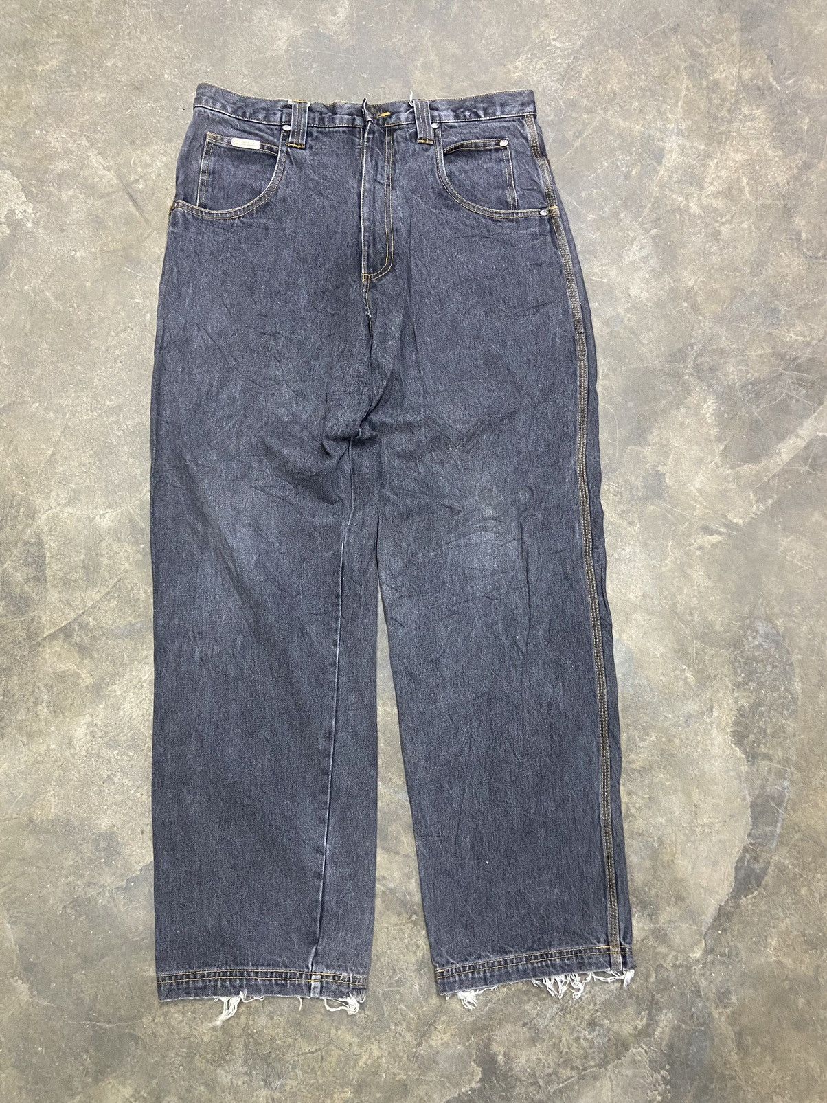 JNCO 🔥 Y2k Johnny Blaze baggy pants big logo distressed Size US 36 / EU 52 - 8 Thumbnail